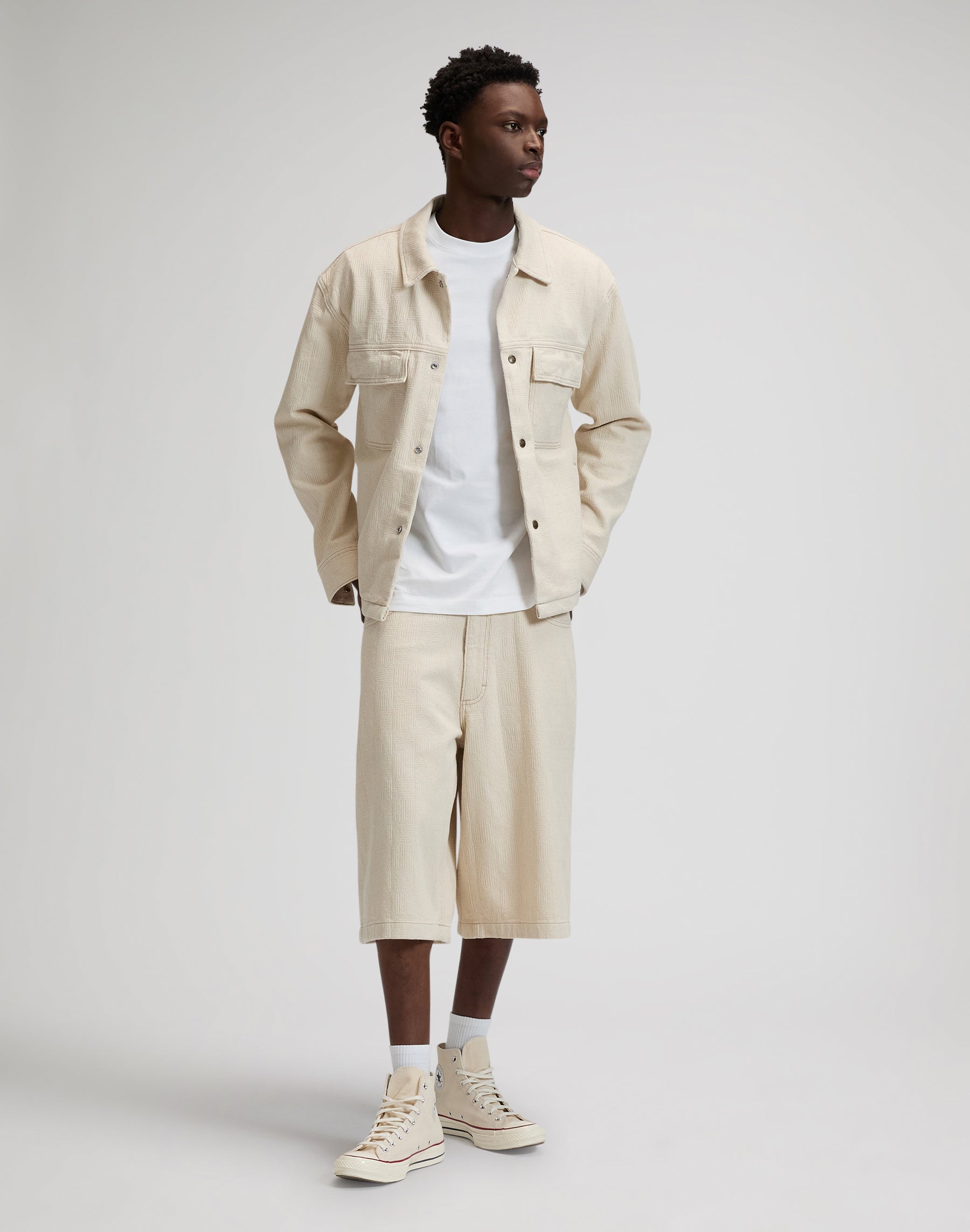 Jacquard Jacket in Natural Greige Jacken Lee