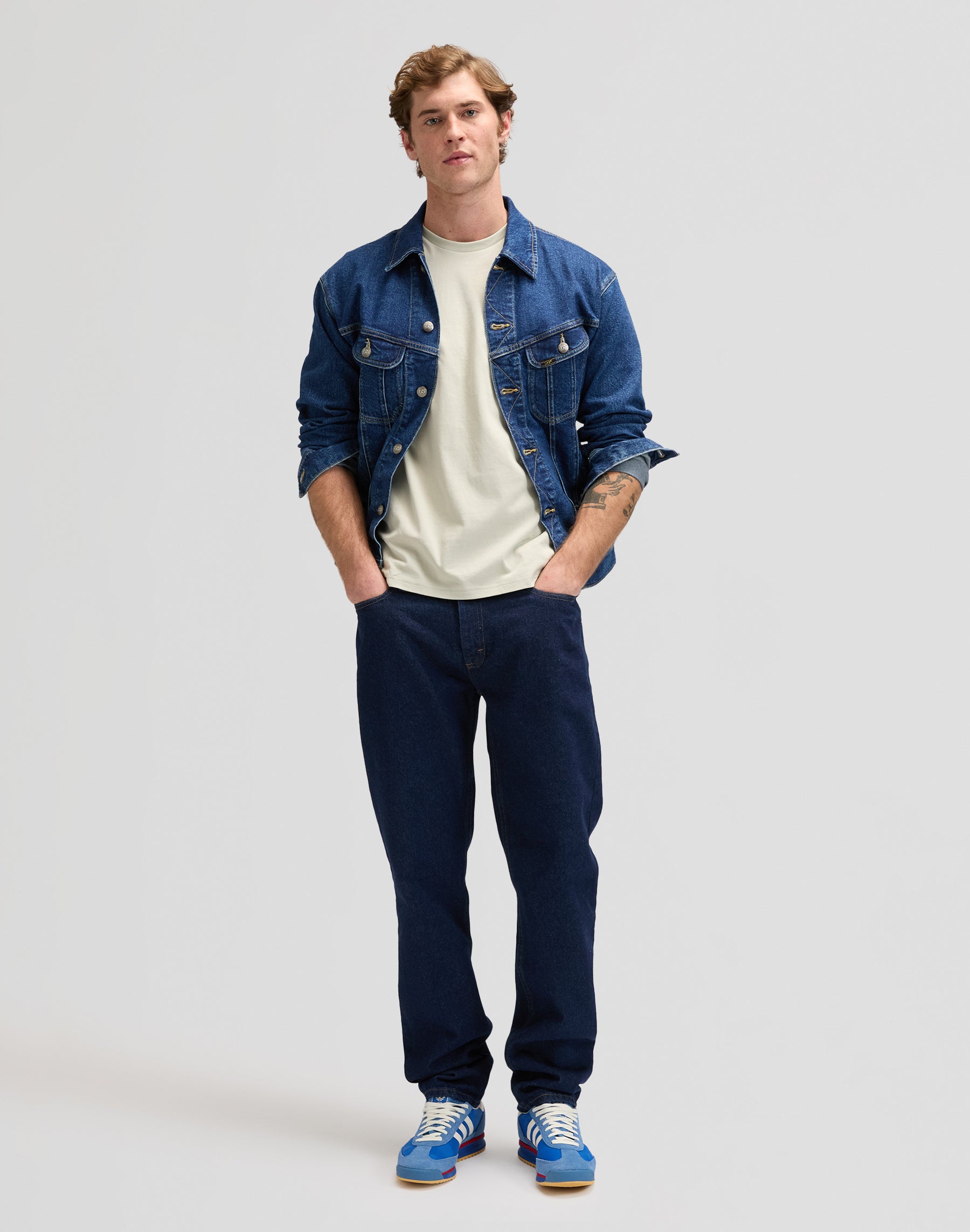 Ss Patch Logo Tee in Cove T-Shirts Lee
