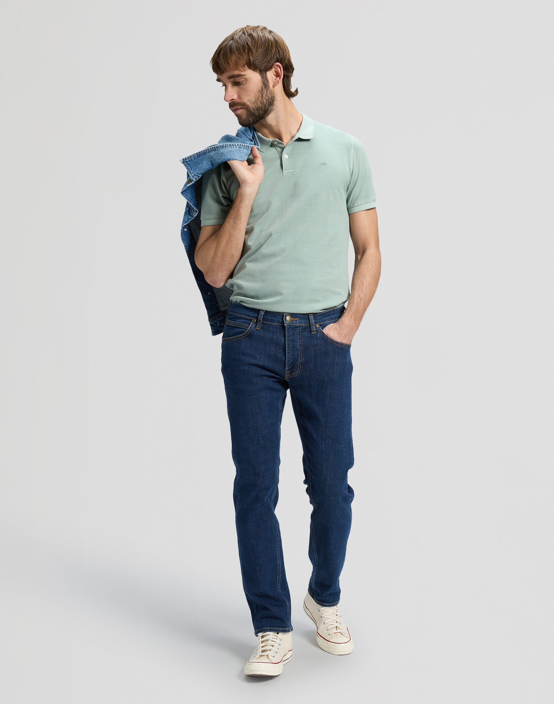 Garment Dye Polo in Desert Sage T-shirts Lee