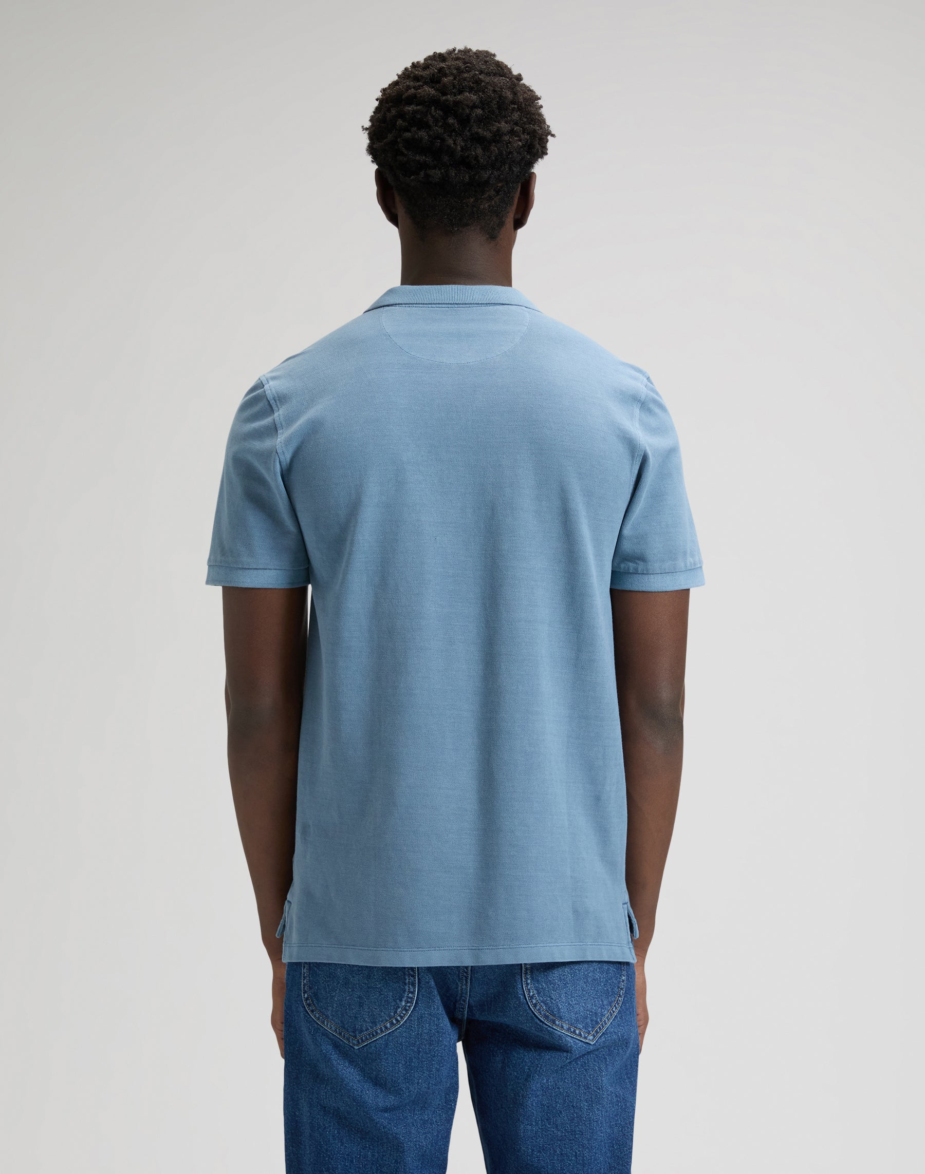Garment Dye Polo in Dustier Blue