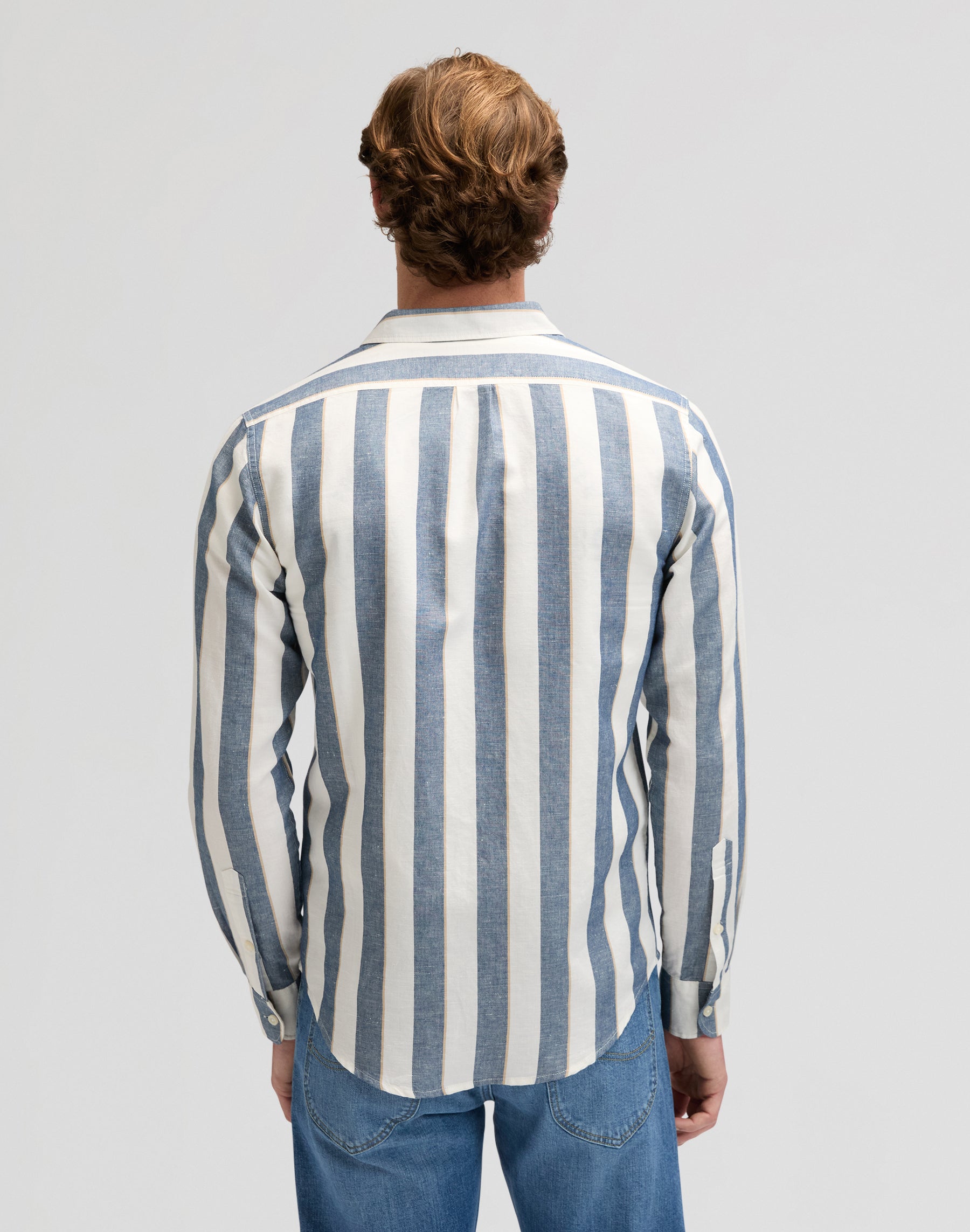 Lee Shirt in Academy Blue Stripe