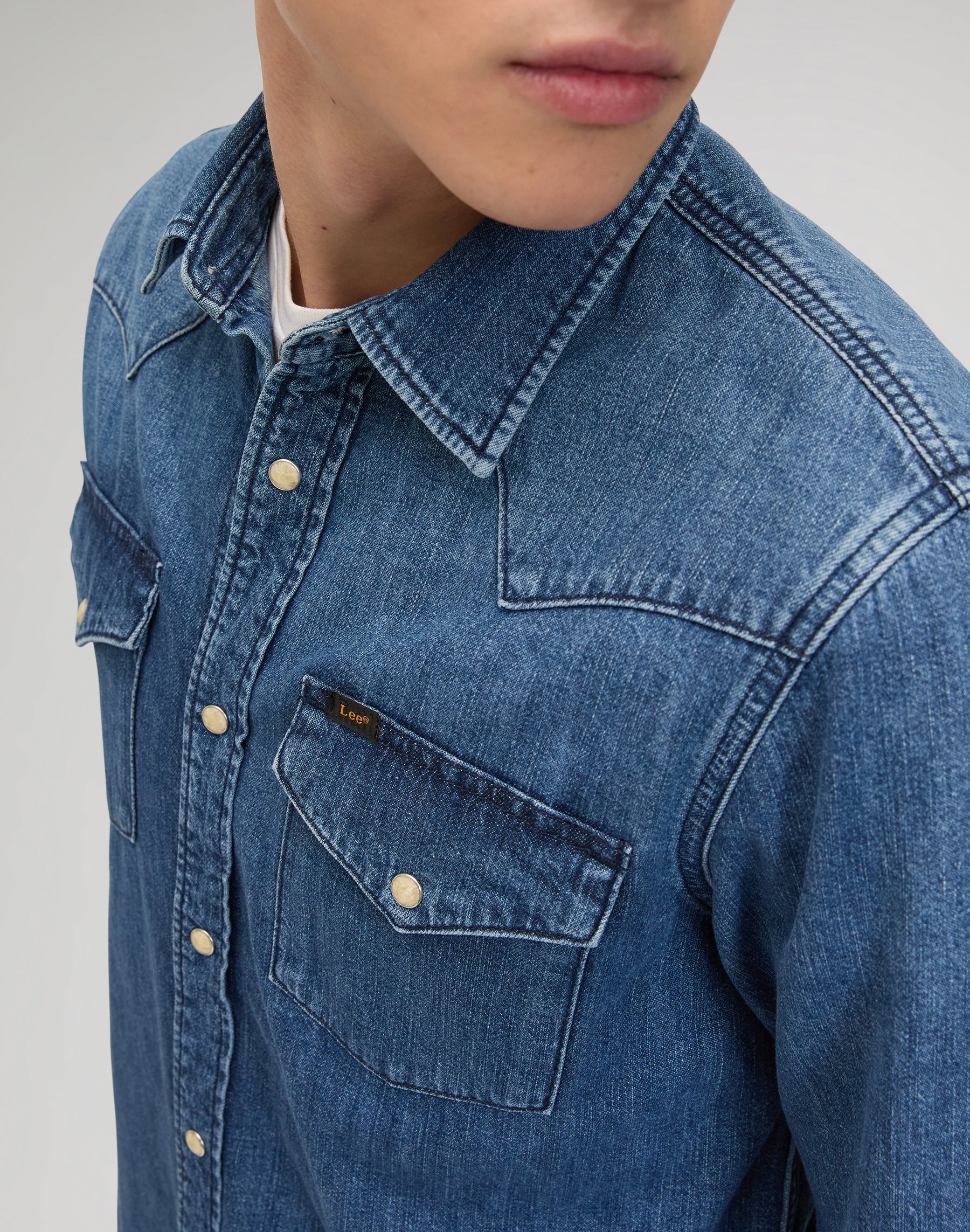 Regular Western Shirt in Brookside Hemden Lee
