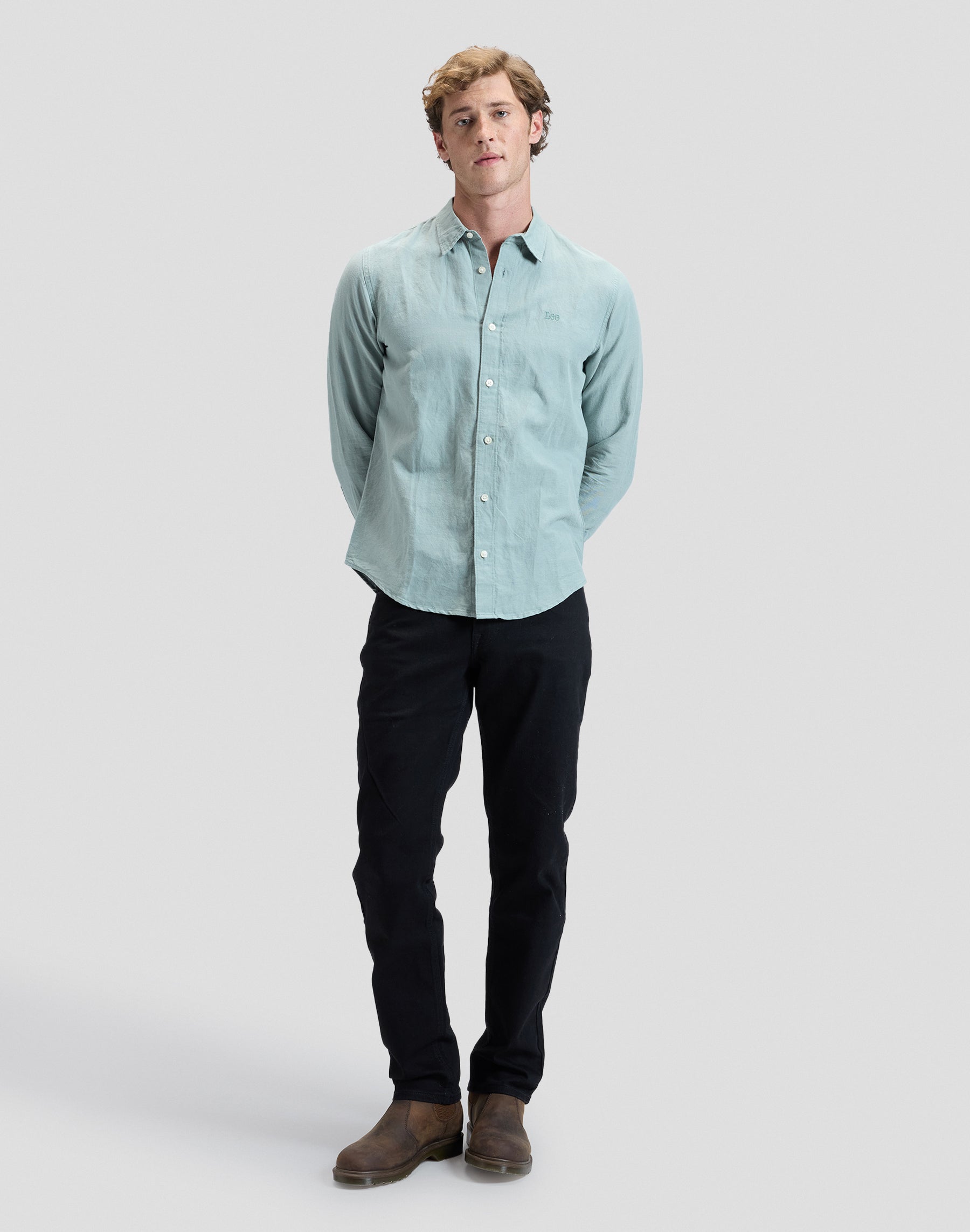 Lee Shirt in Desert Sage Hemden Lee