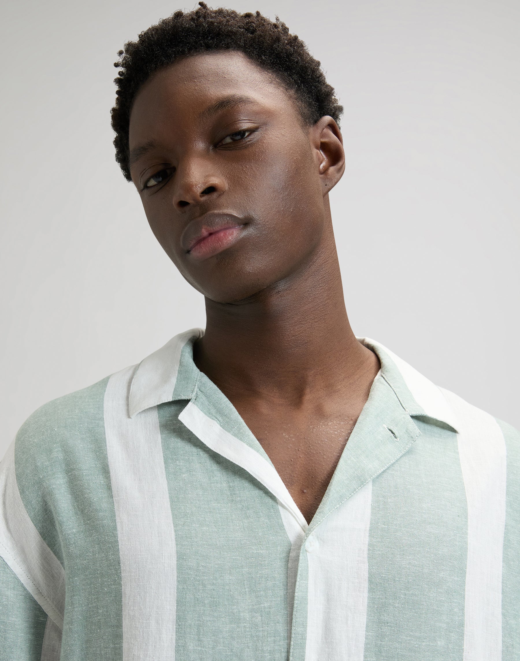 Rlx Resort Shirt in Desert Sage Stripe Hemden Lee