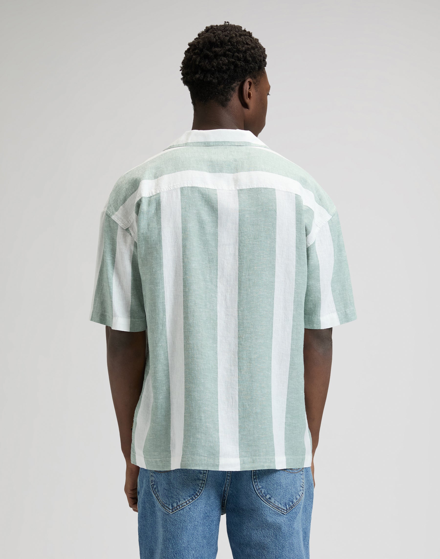 Rlx Resort Shirt in Desert Sage Stripe Hemden Lee