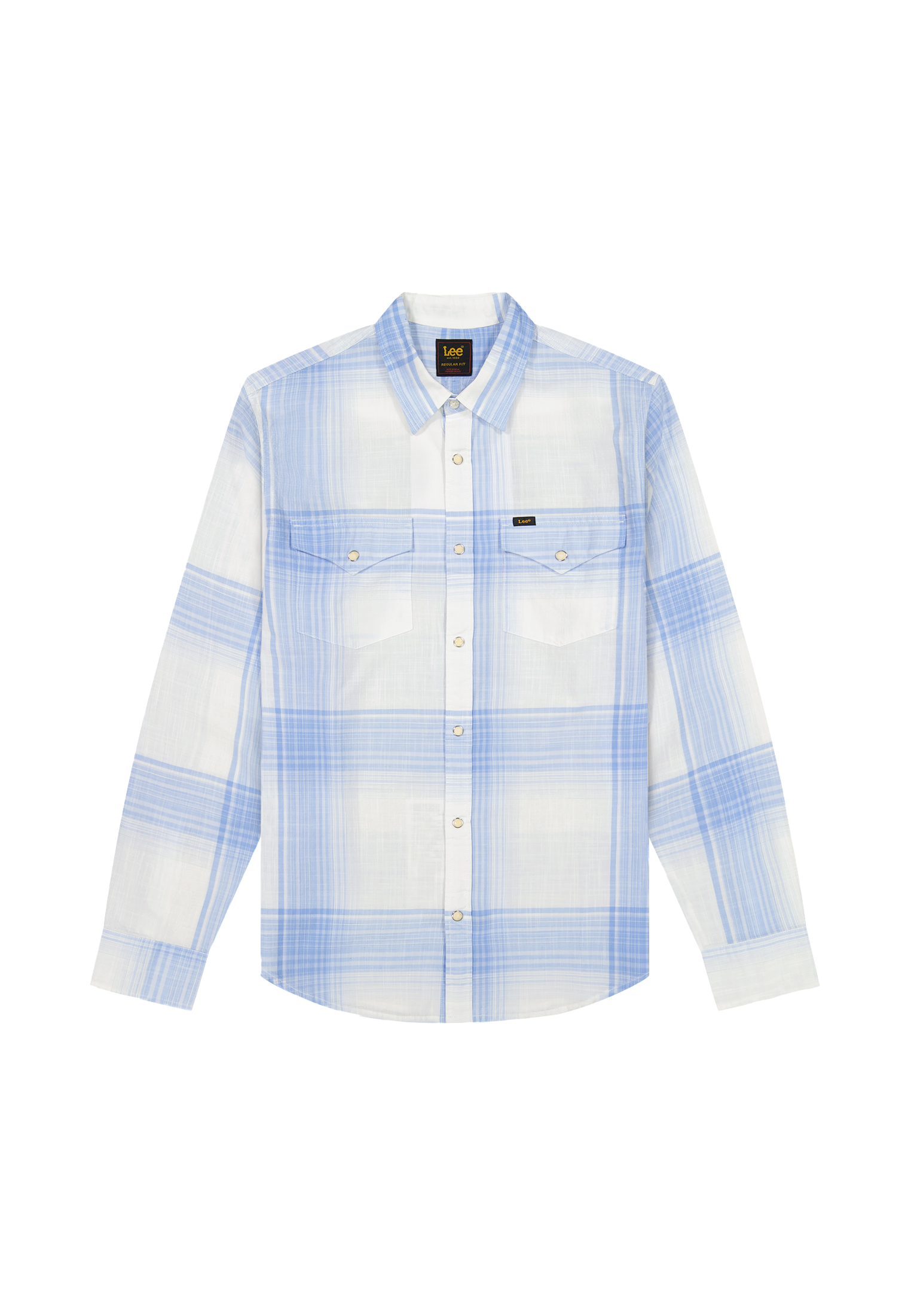 Clean Western Shirt in Halogen Ombre Plaid Hemden Lee