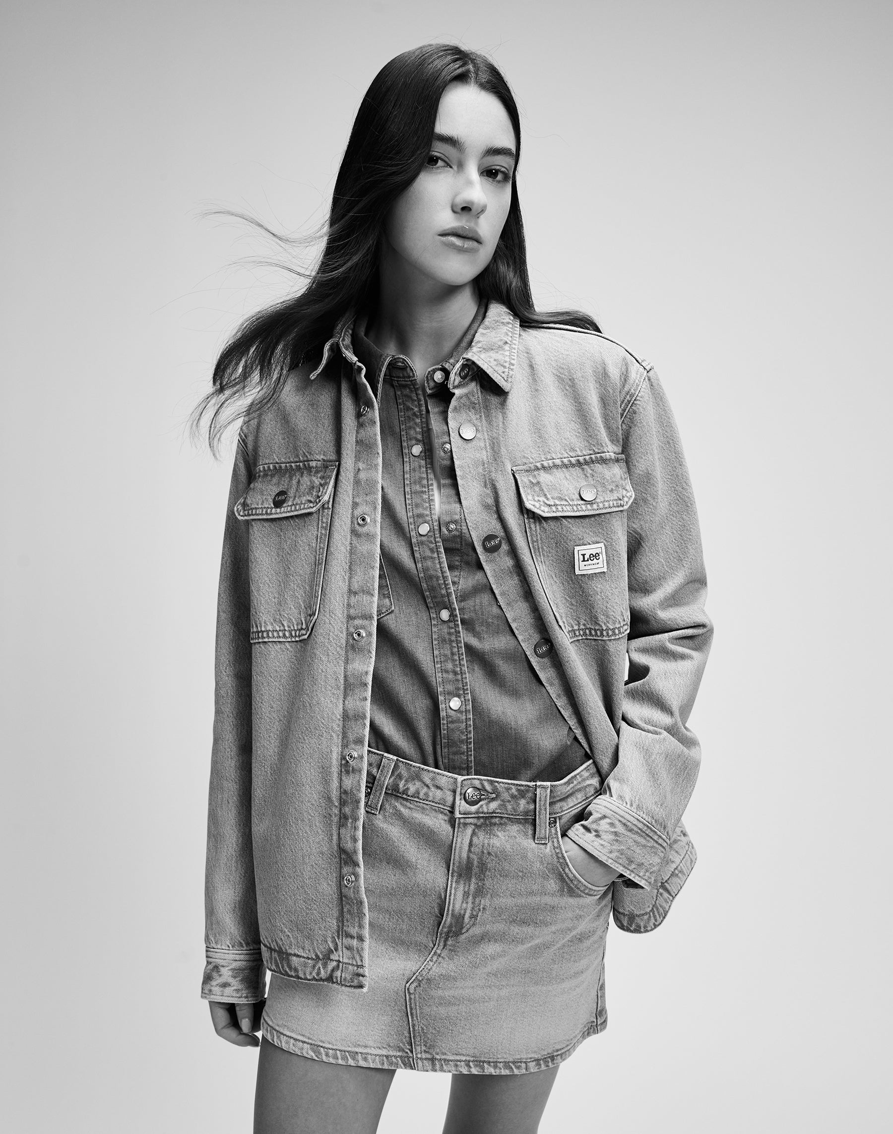 Workwear Overshirt in Just Me Hemden Lee