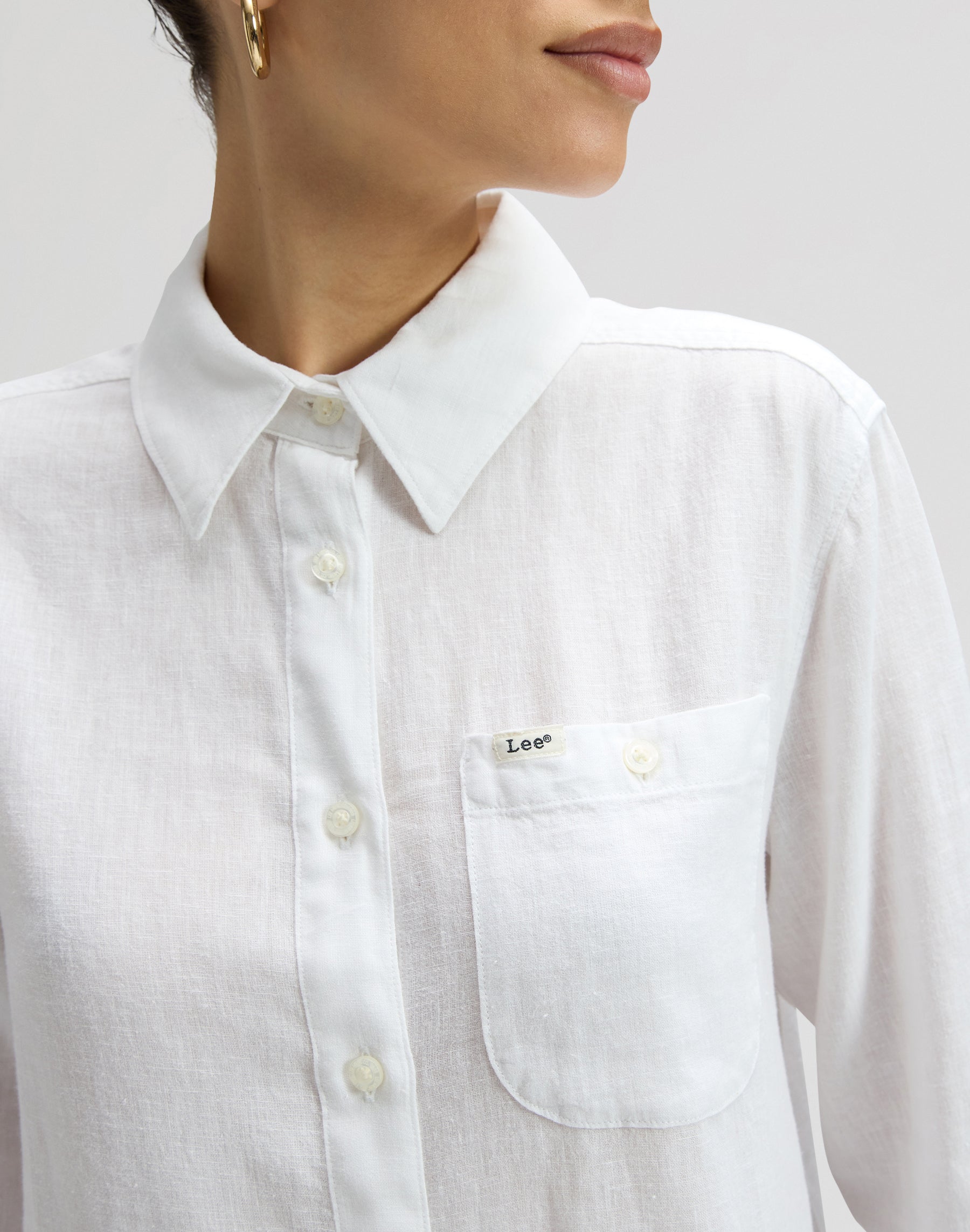 All Purpose Shirt in Bright White Hemden Lee