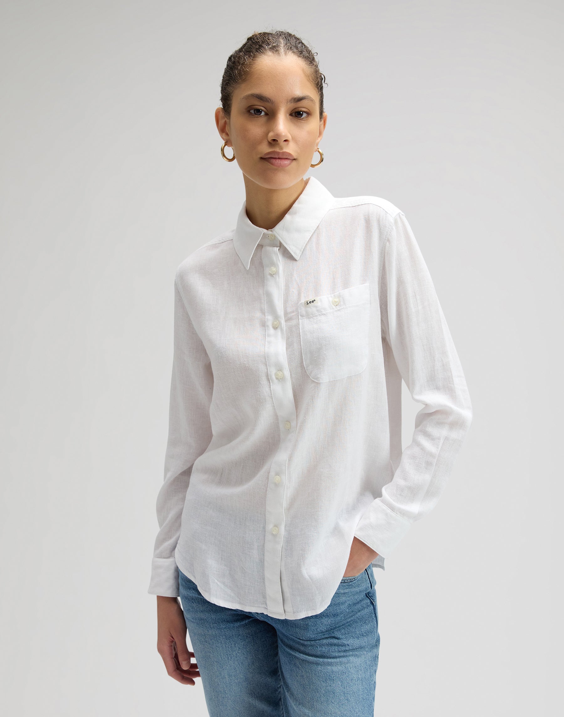 All Purpose Shirt in Bright White Hemden Lee