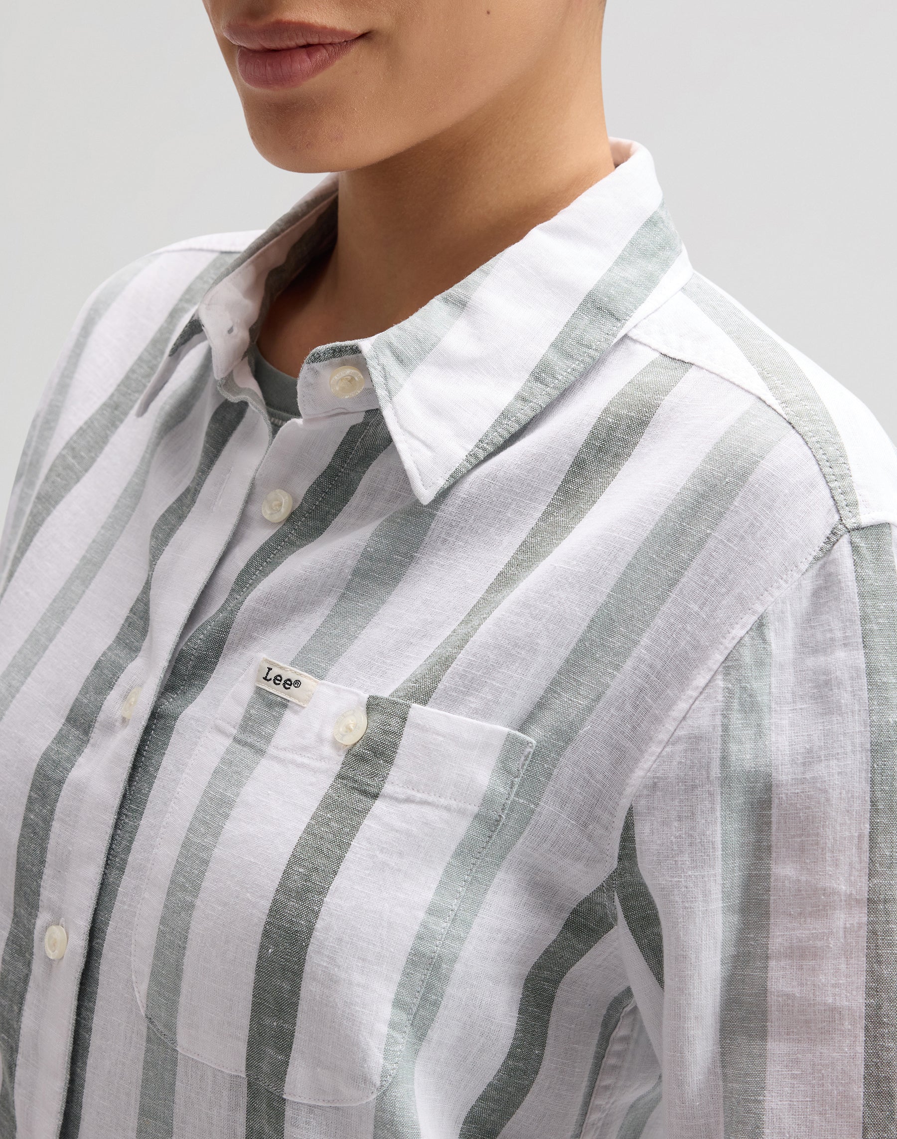 All Purpose Shirt in Desert Sage Stripe Hemden Lee