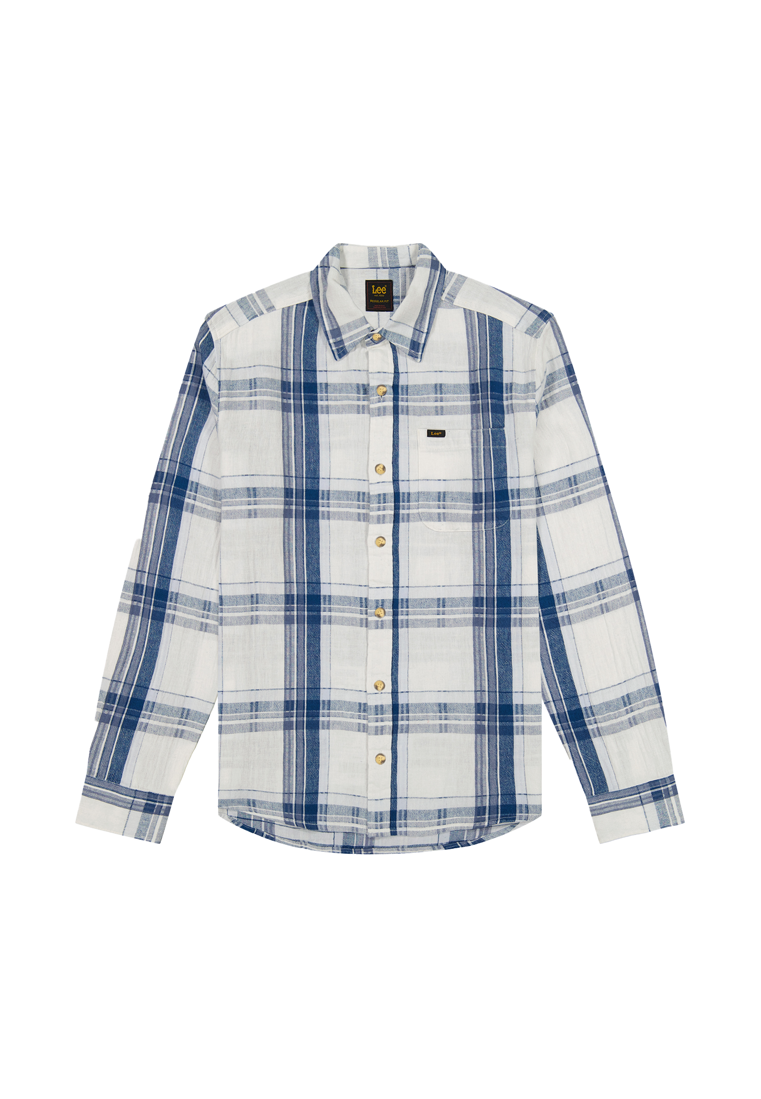 Leesure Shirt in Deep Sea Plaid Hemden Lee