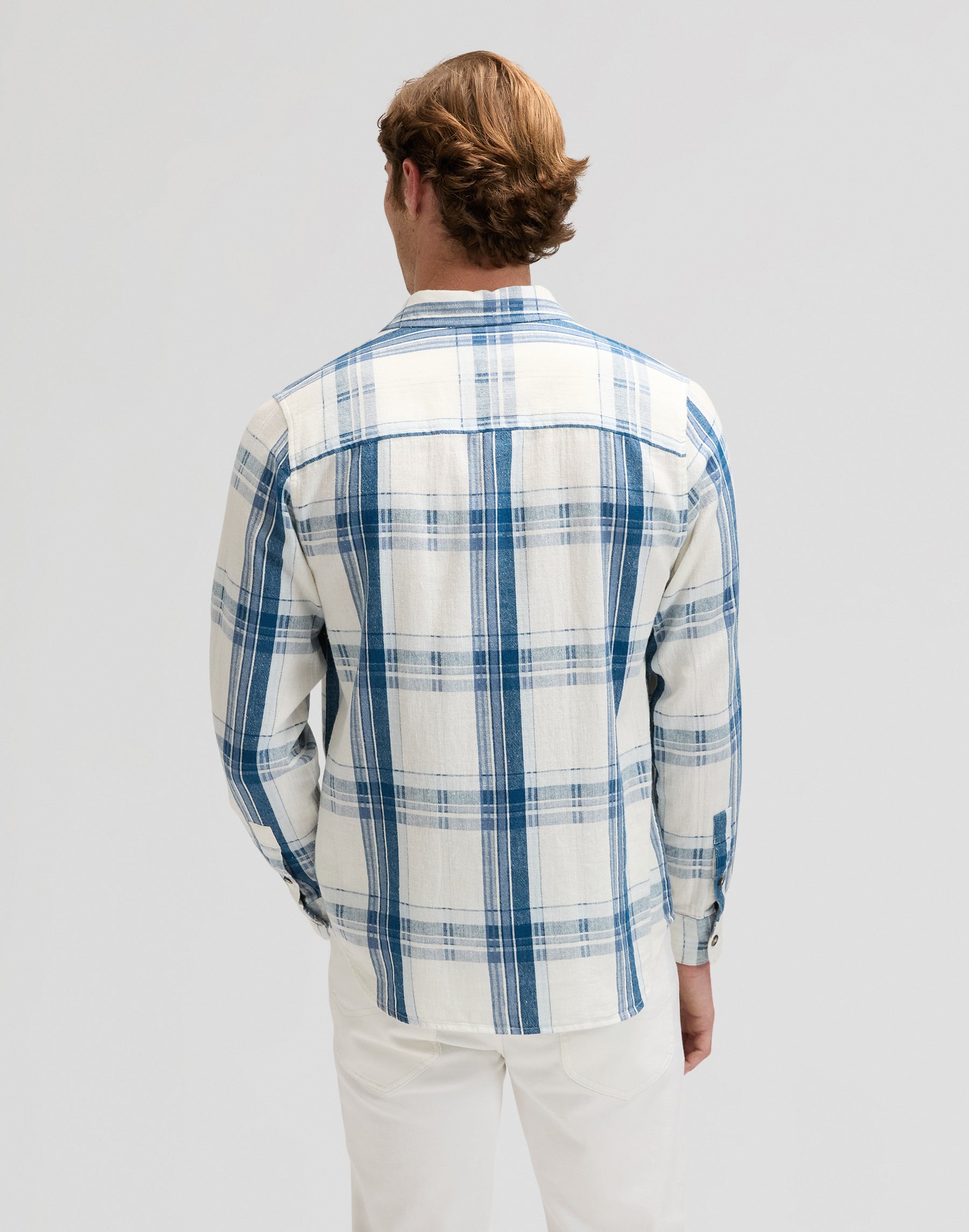 Leesure Shirt in Deep Sea Plaid