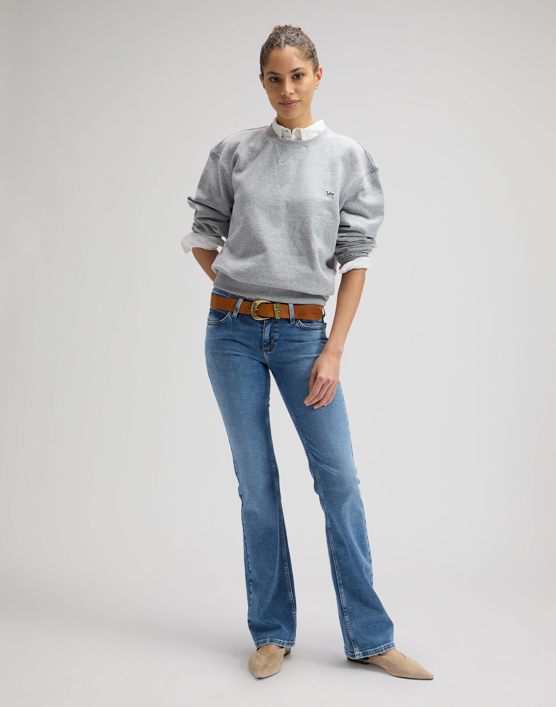 Flap Pocket Jessica in Lapis Blue Jeans Lee
