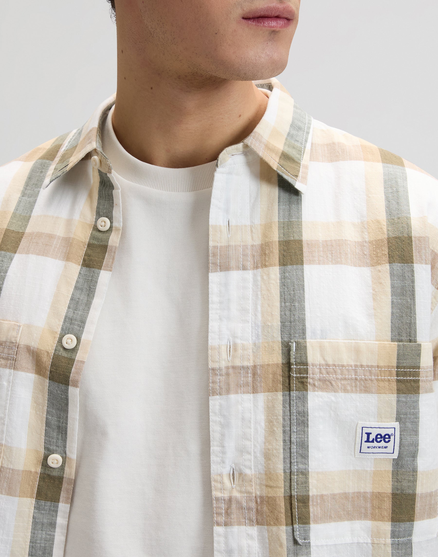 Workwear Shirt 2.0 in Oak Moss Plaid Hemden Lee