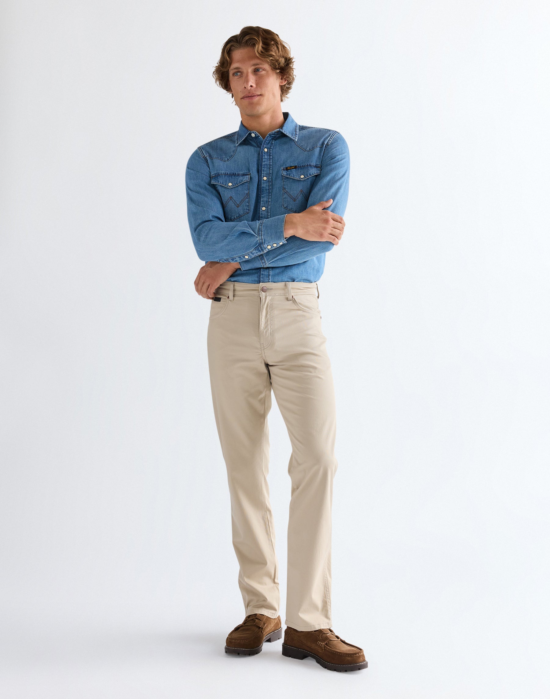 Texas in Plaza Taupe Hosen Wrangler