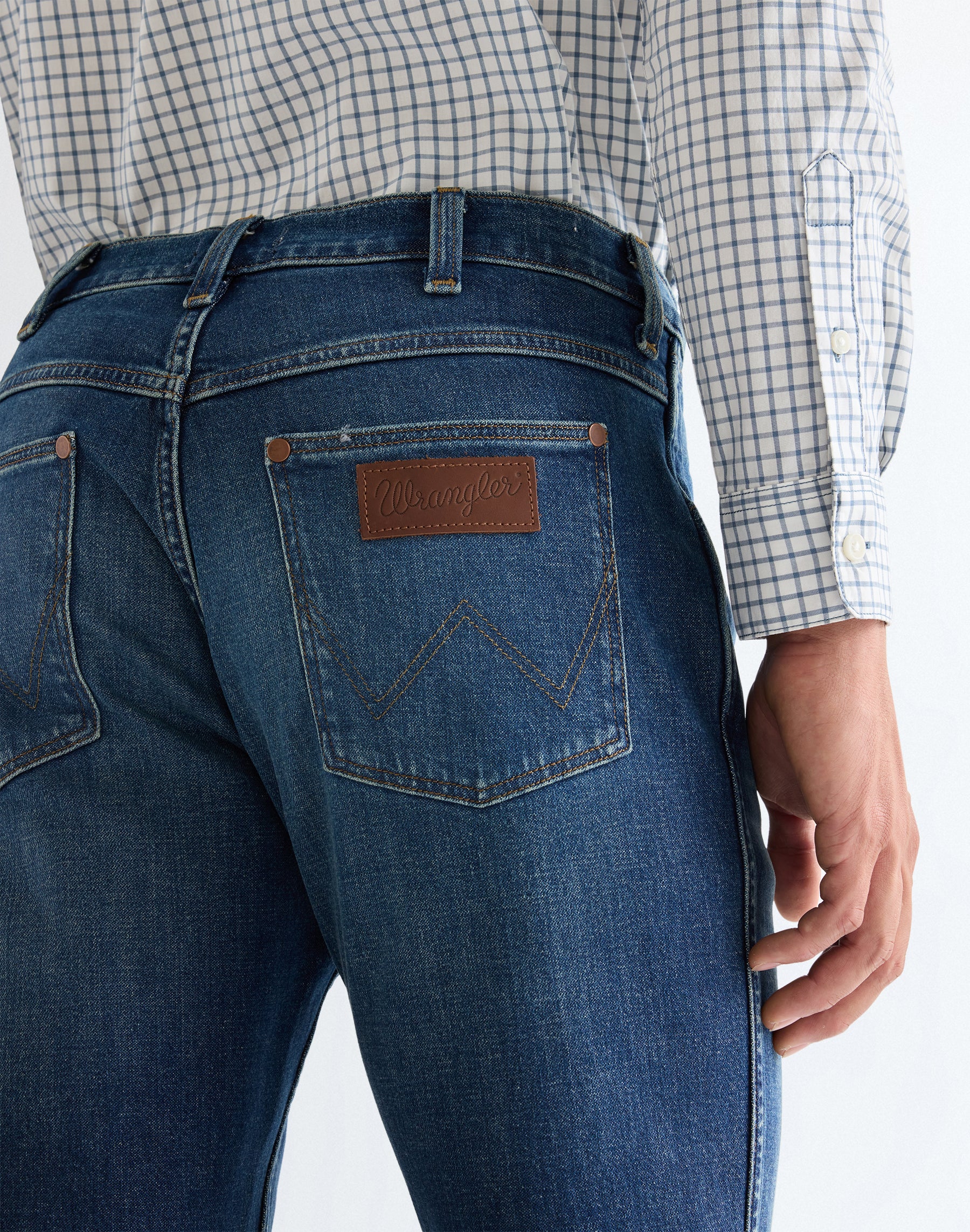 Greensboro in Stormforge Blue Jeans Wrangler