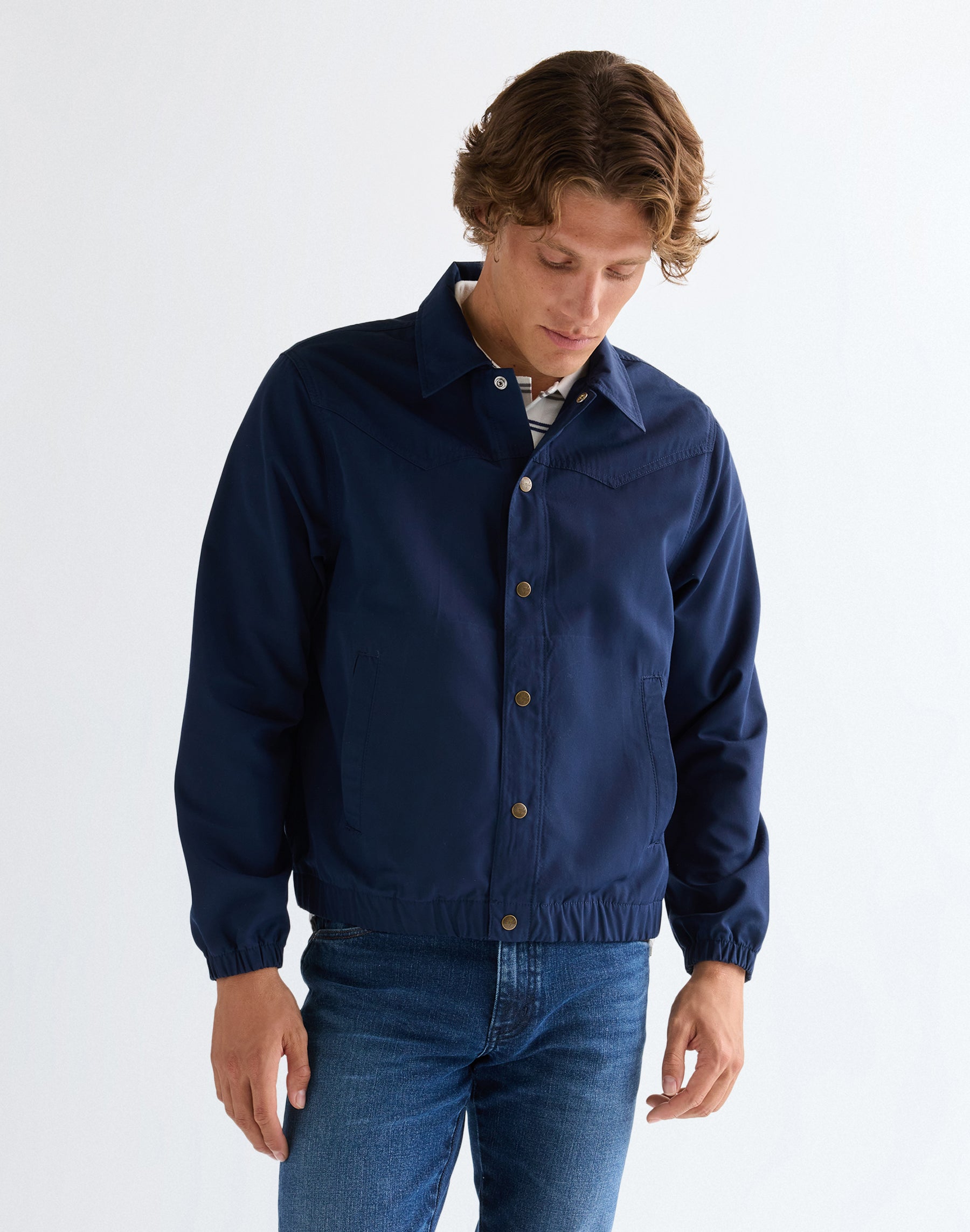Coaches Jacket in Navy