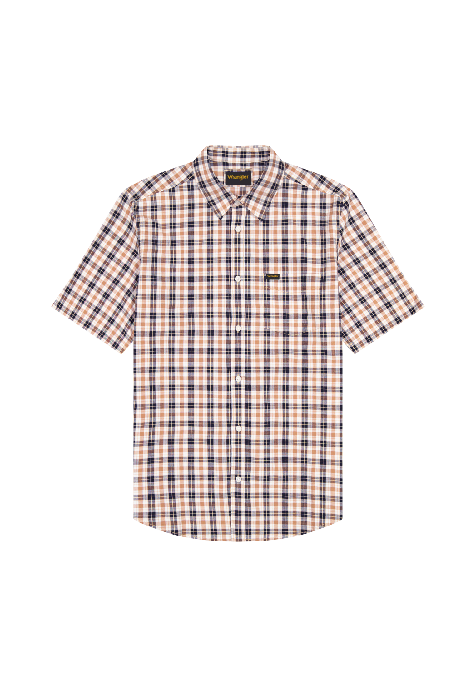 Shortsleeve 1 Pocket Shirt in Golden Wheat Hemden Wrangler