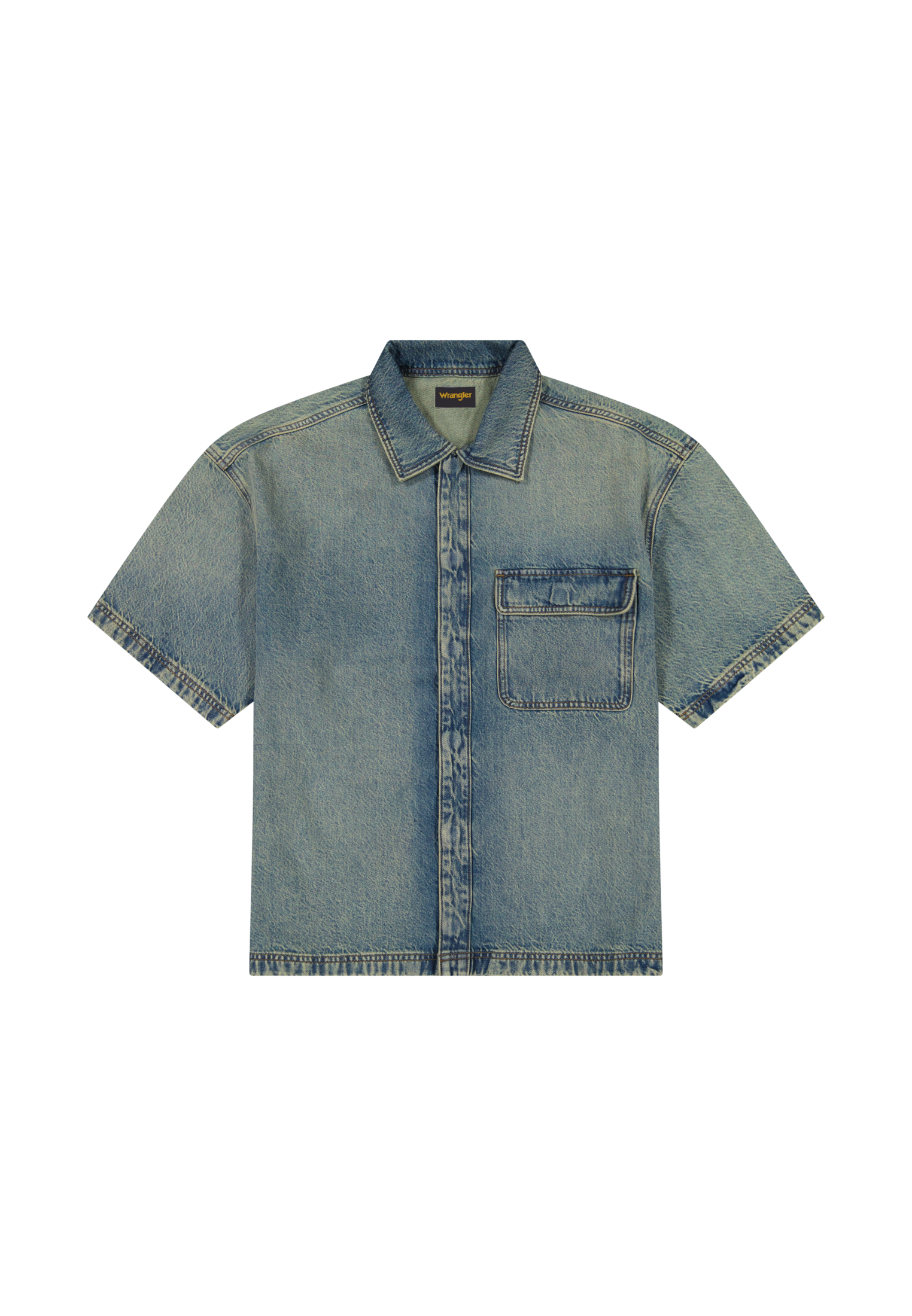 Shortsleeve Overshirt in Canyon Shade Hemden Wrangler