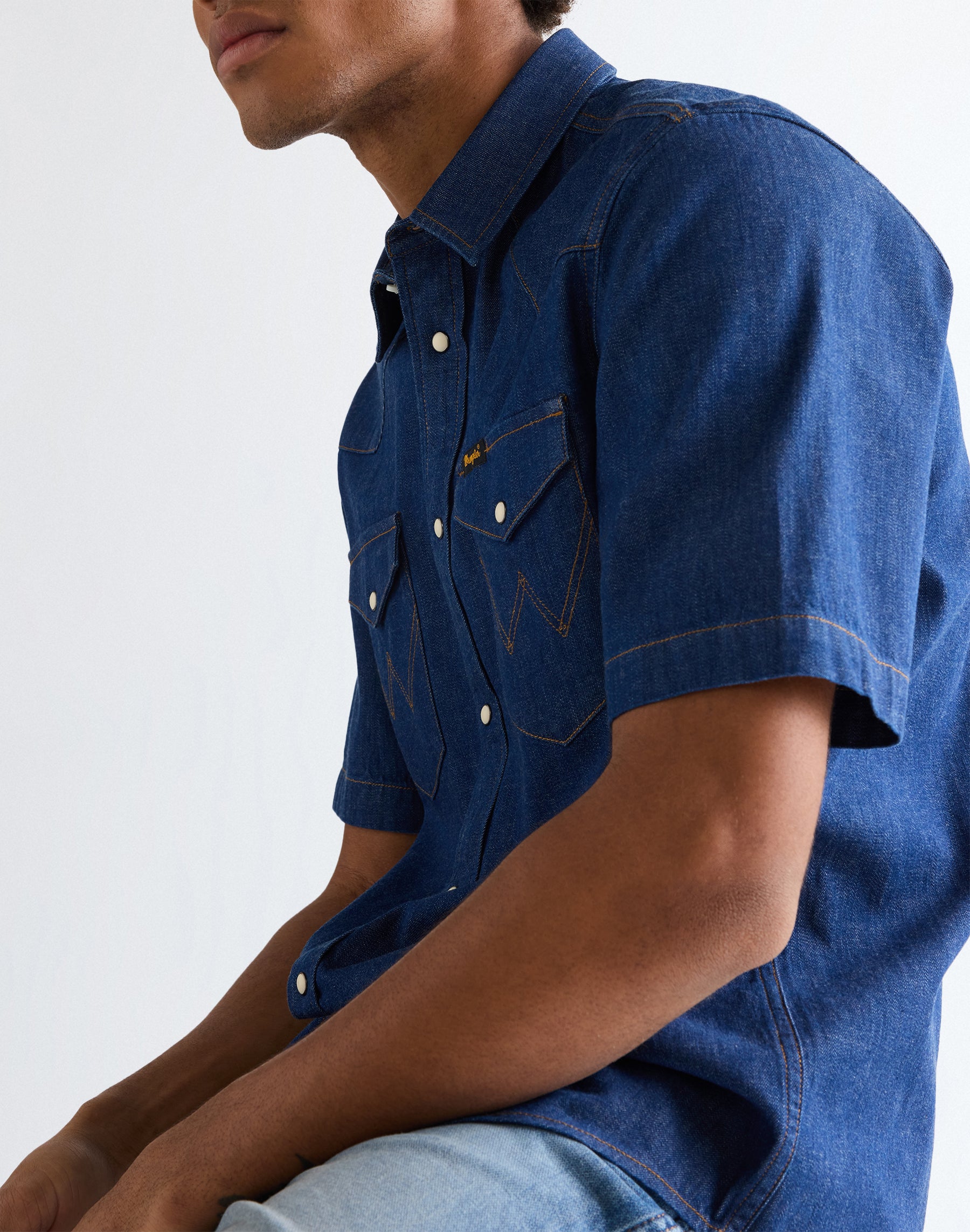 Shortsleeve Western Shirt in Caroline Creek Hemden Wrangler