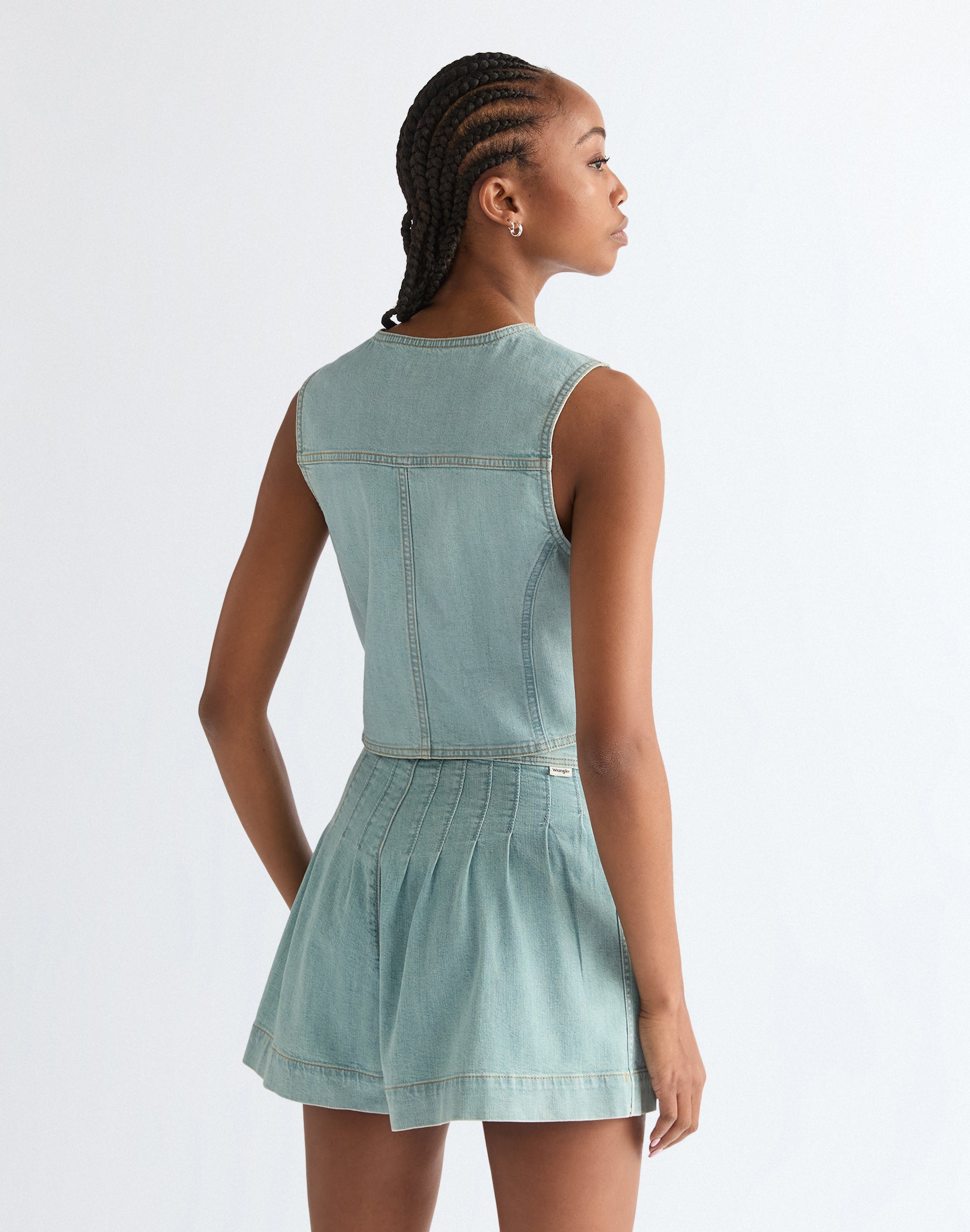 Country Estate Vest in Pale Denim Jacken Wrangler