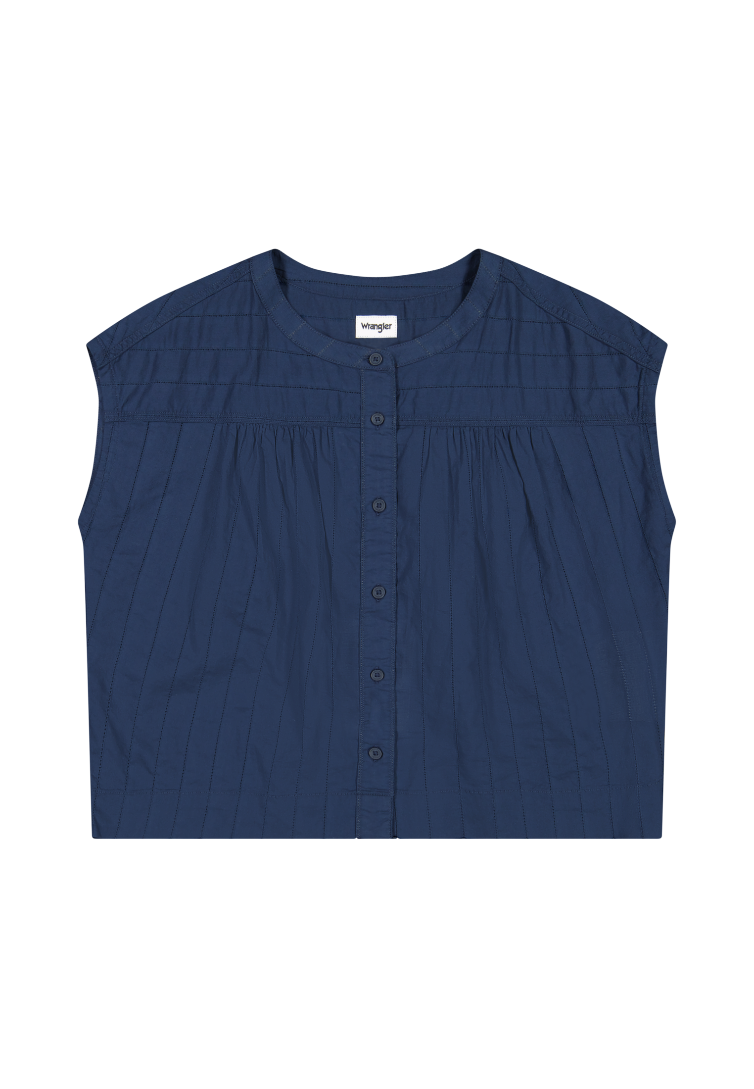 Drop Shoulder Shirt in Navy Hemden Wrangler