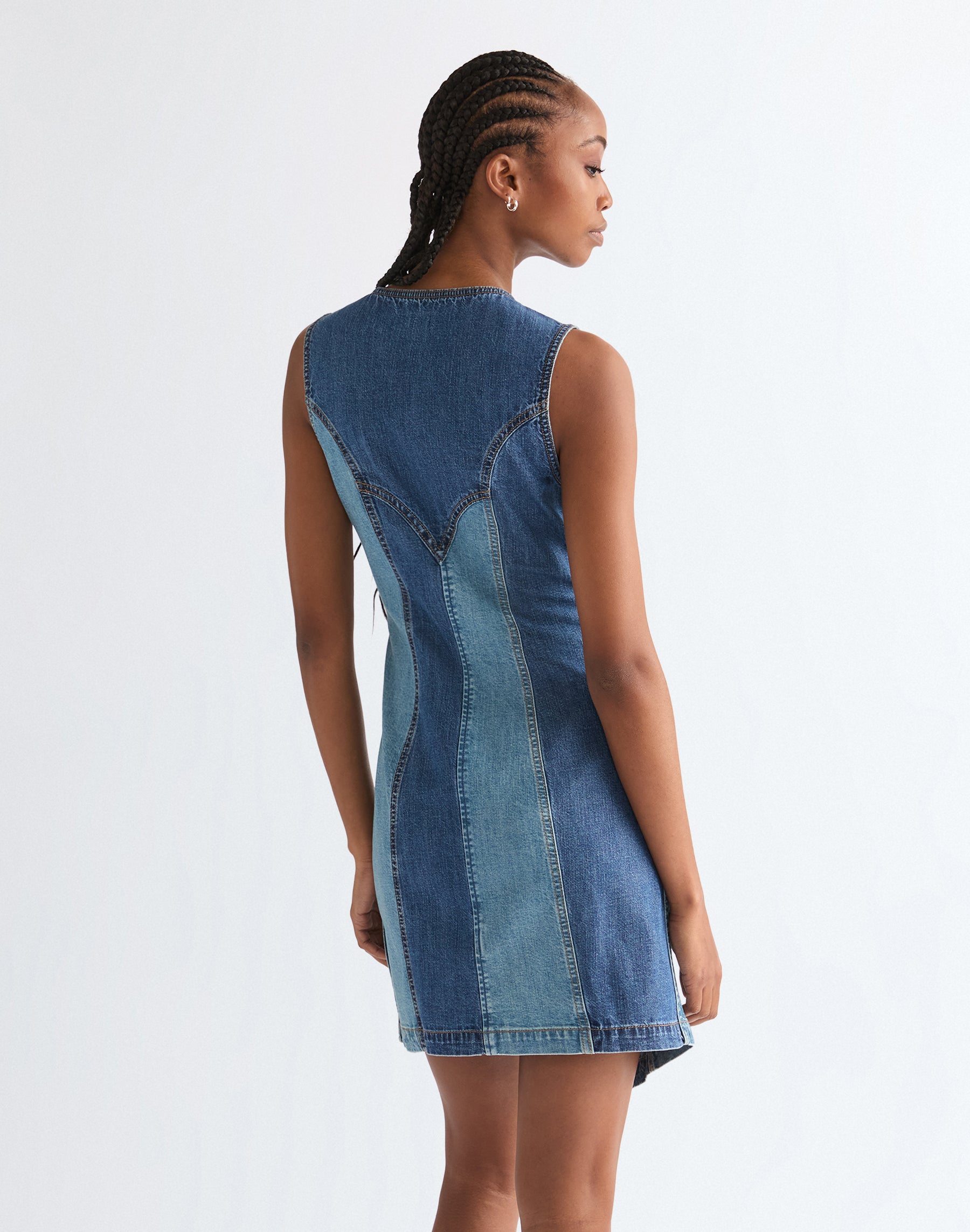 Vest Dress in Patchwork Kleider Wrangler