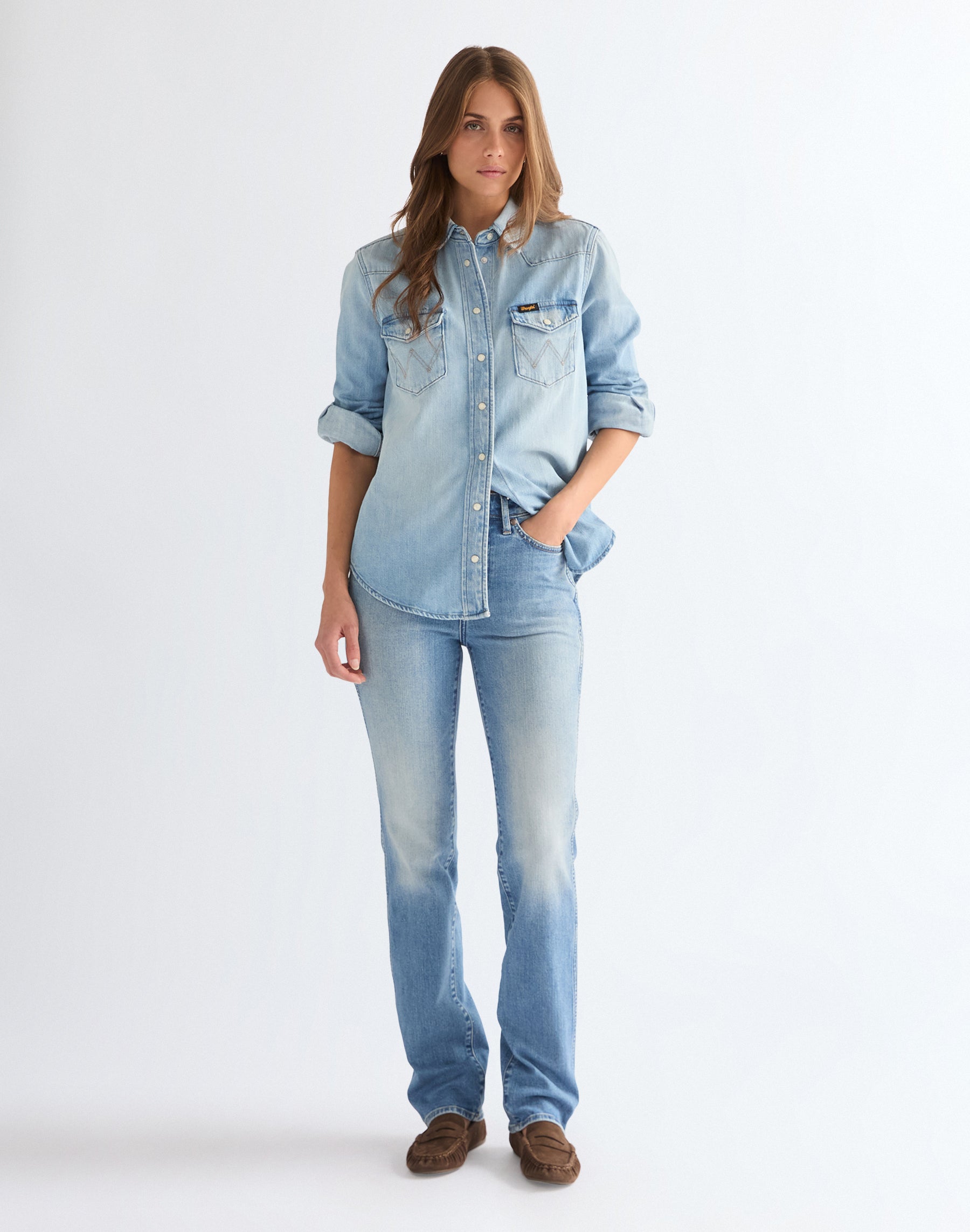Straight in American Blue Jeans Wrangler