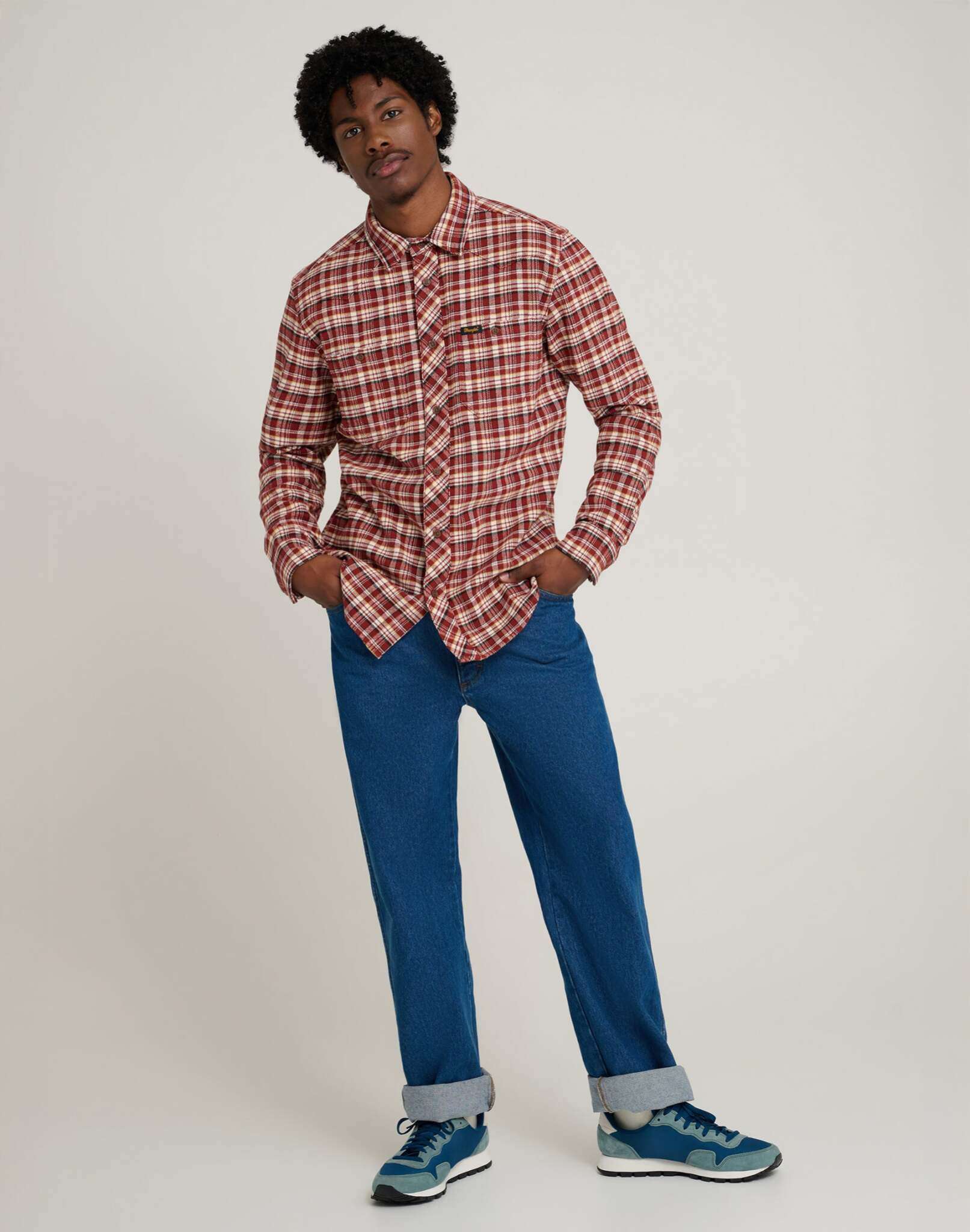Will Shirt in Fired Brick Hemden Wrangler