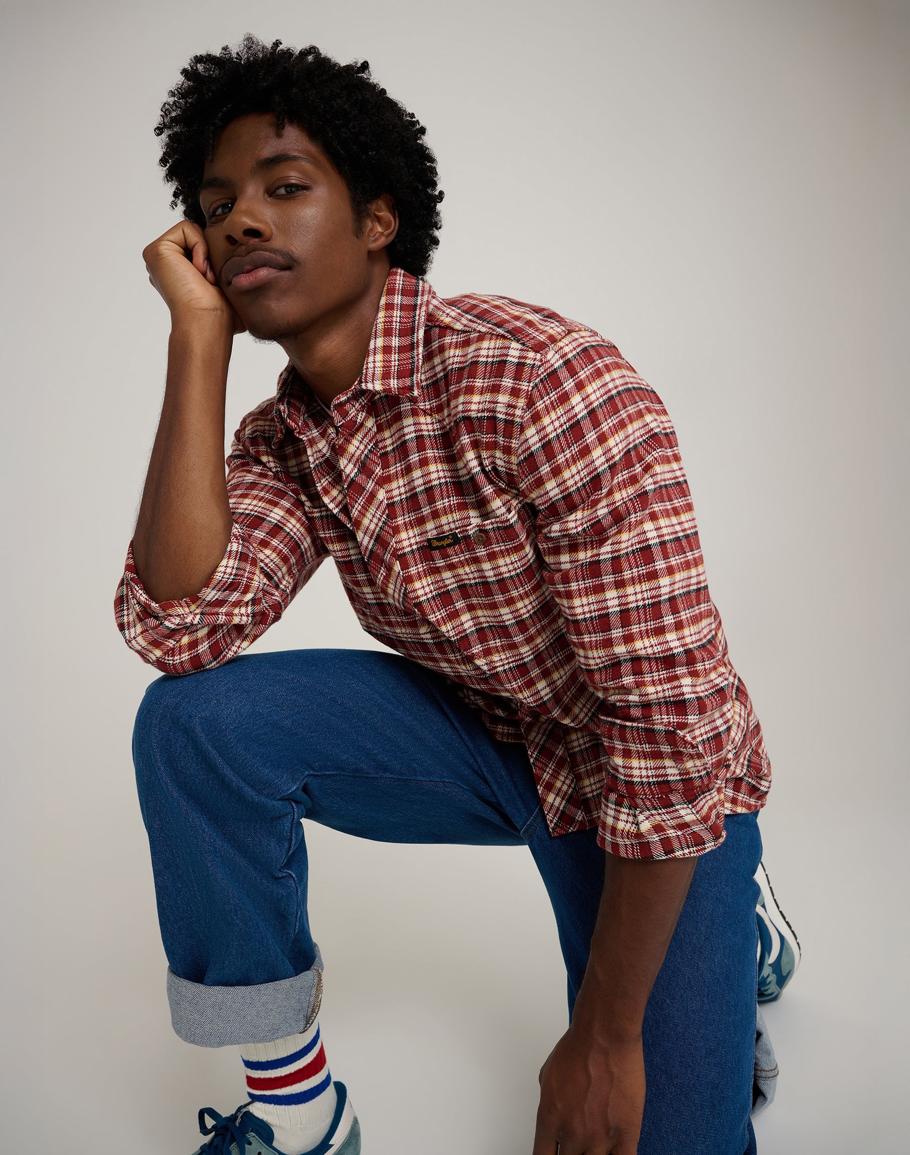 Will Shirt in Fired Brick Hemden Wrangler