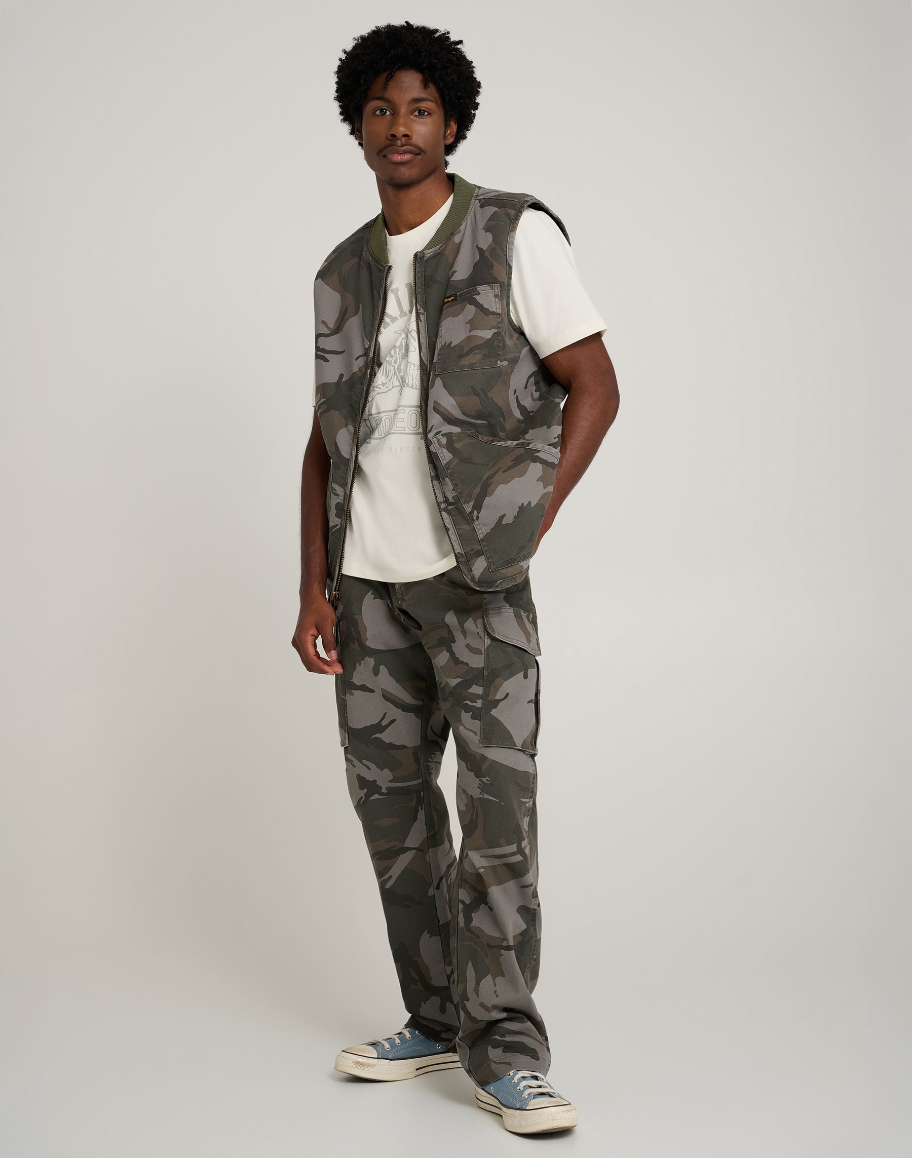 Mike Lucas Vest in Camo Jacken Wrangler
