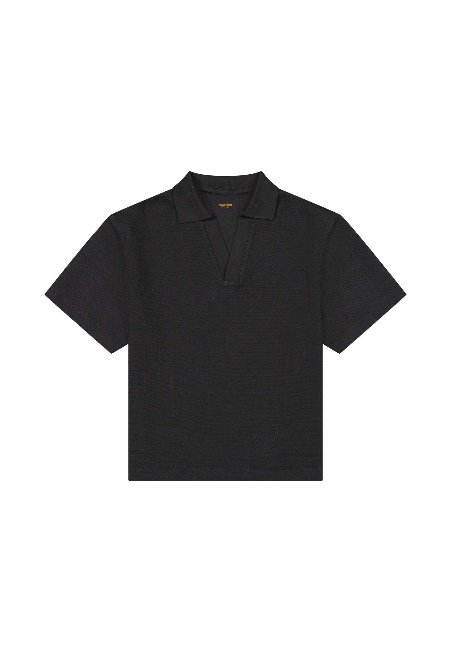 Shortsleeve Polo Sweater in Black Sweatshirts Wrangler