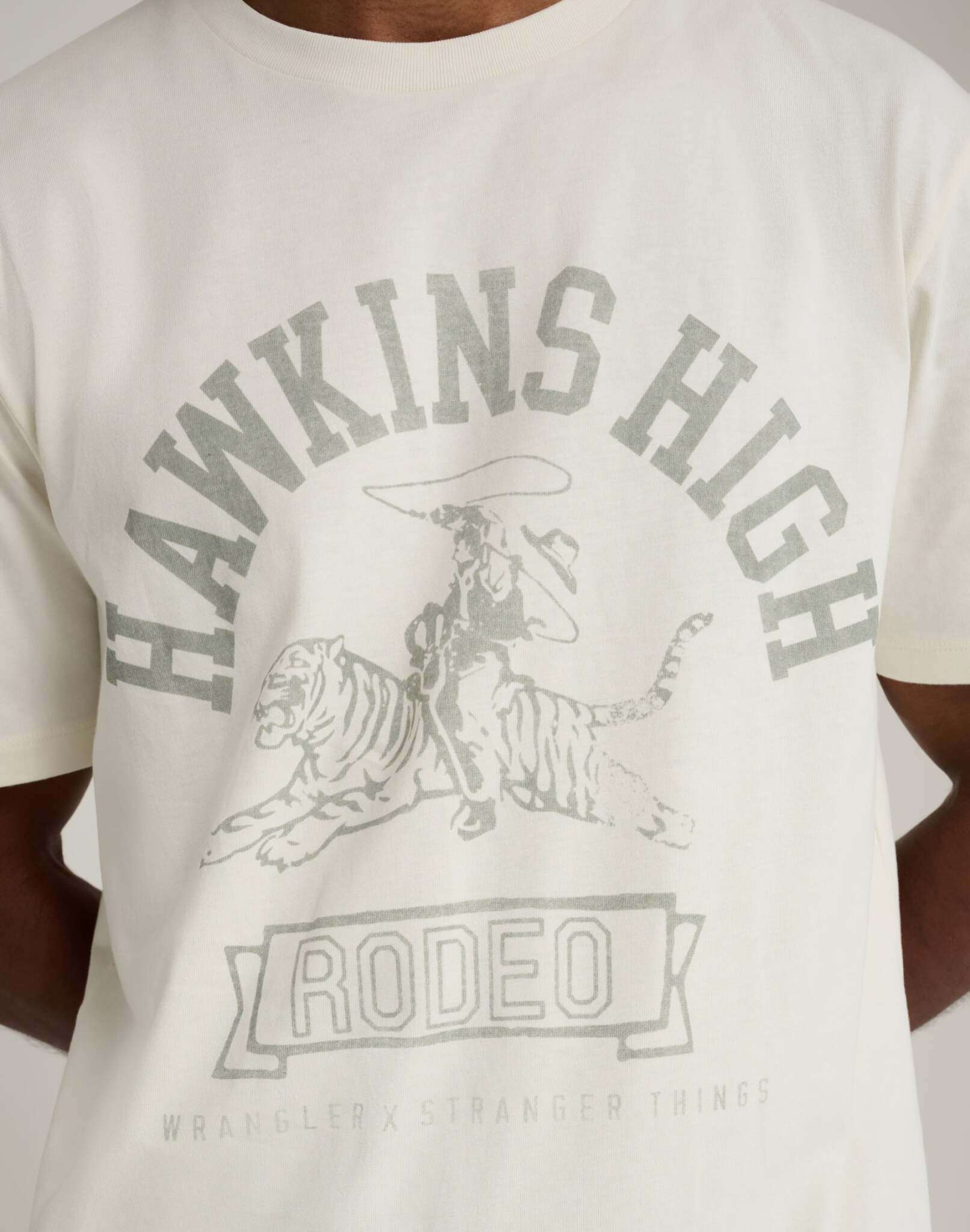 Hawkins High Tee in Marshmallow T-Shirts Wrangler