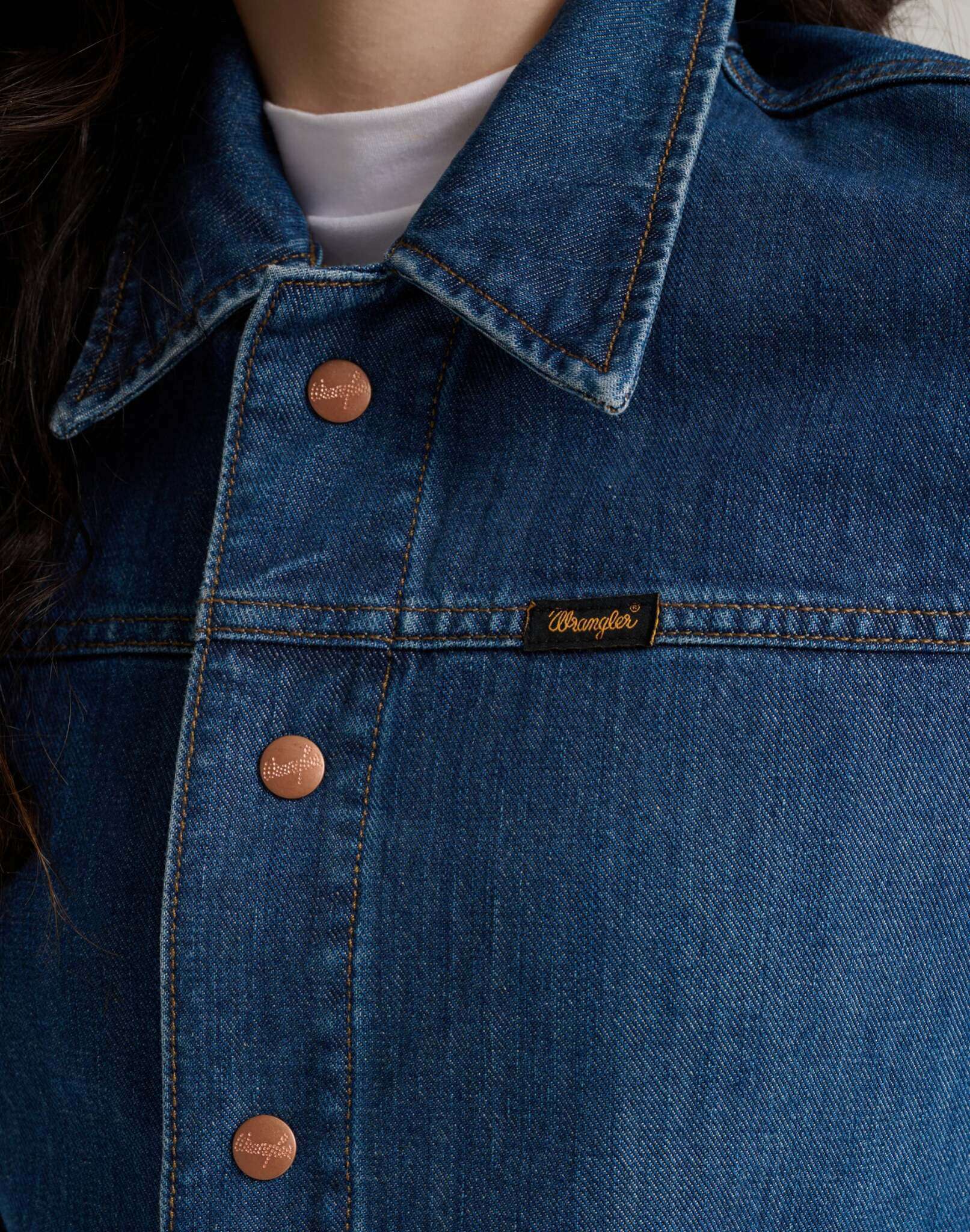 Nancy Jacket in Classic Blue Jacken Wrangler