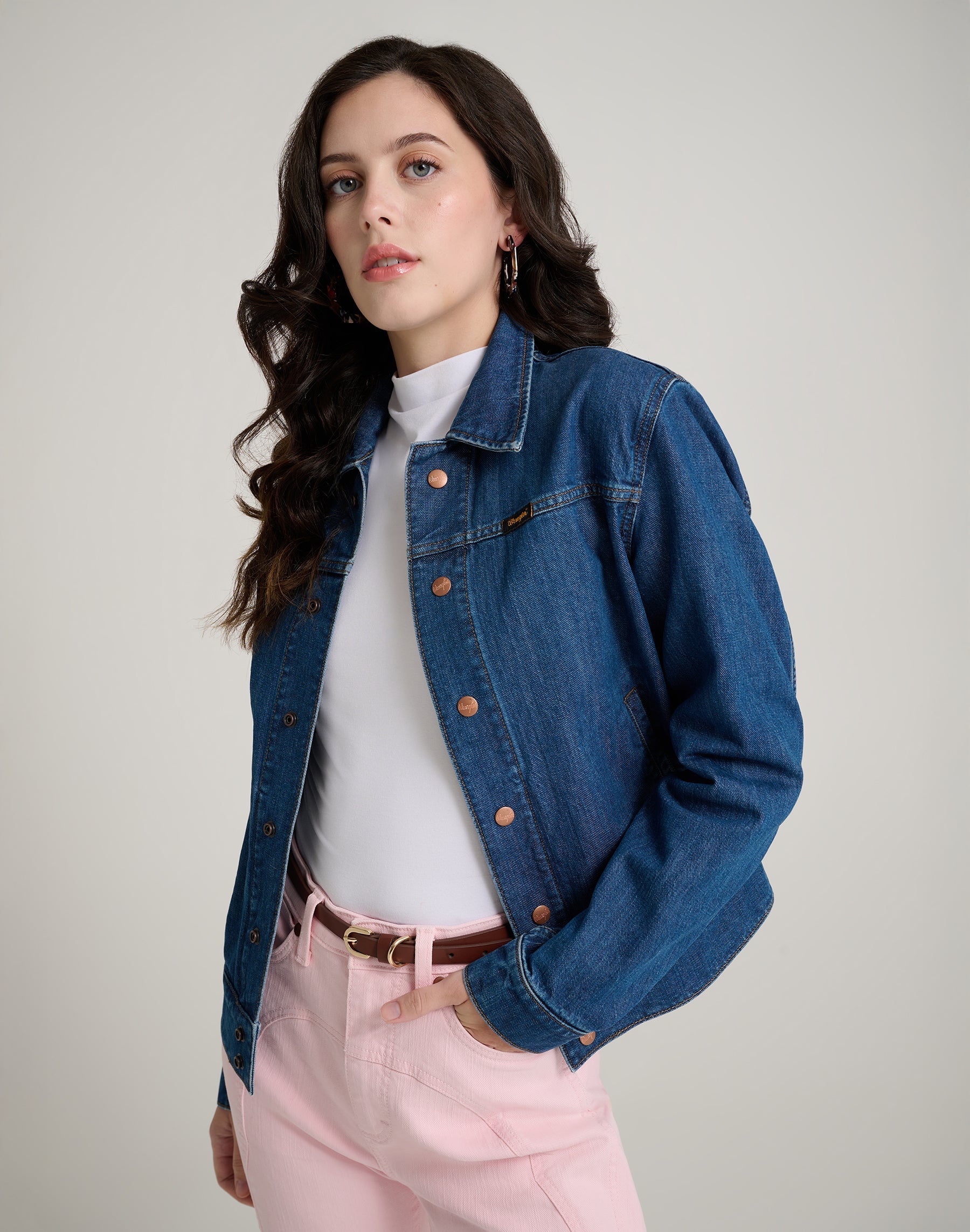 Nancy Jacket in Classic Blue Jacken Wrangler