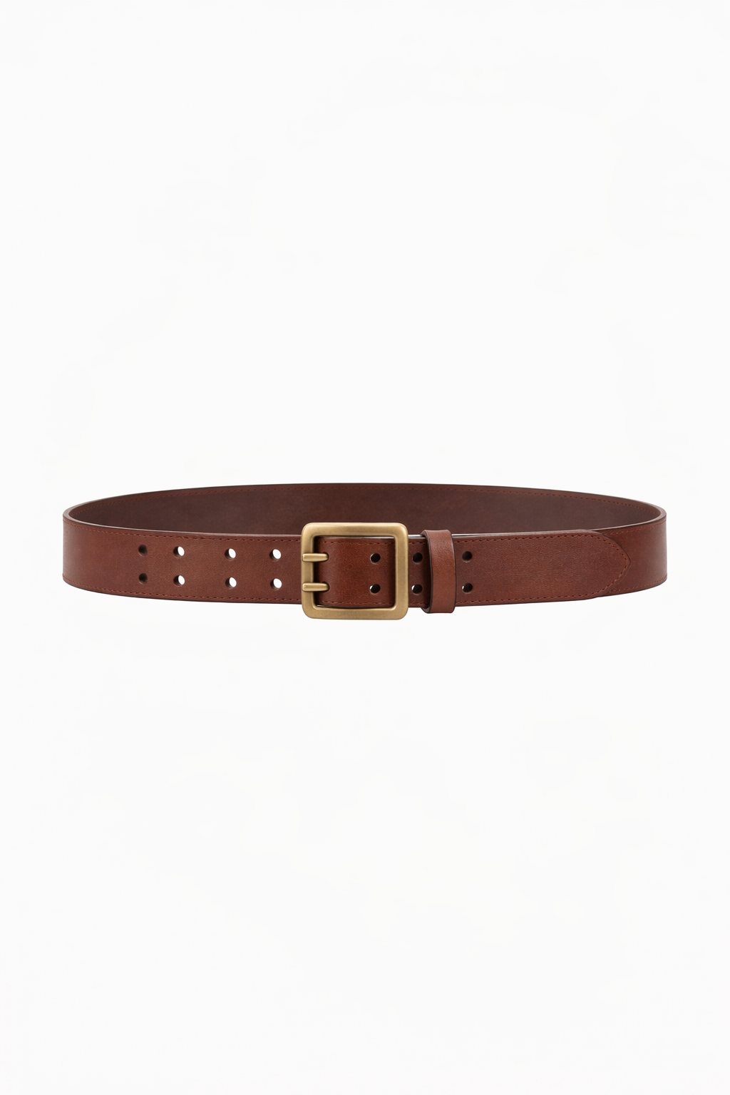Double Pin Belt in Dark Brown Gürtel Lee