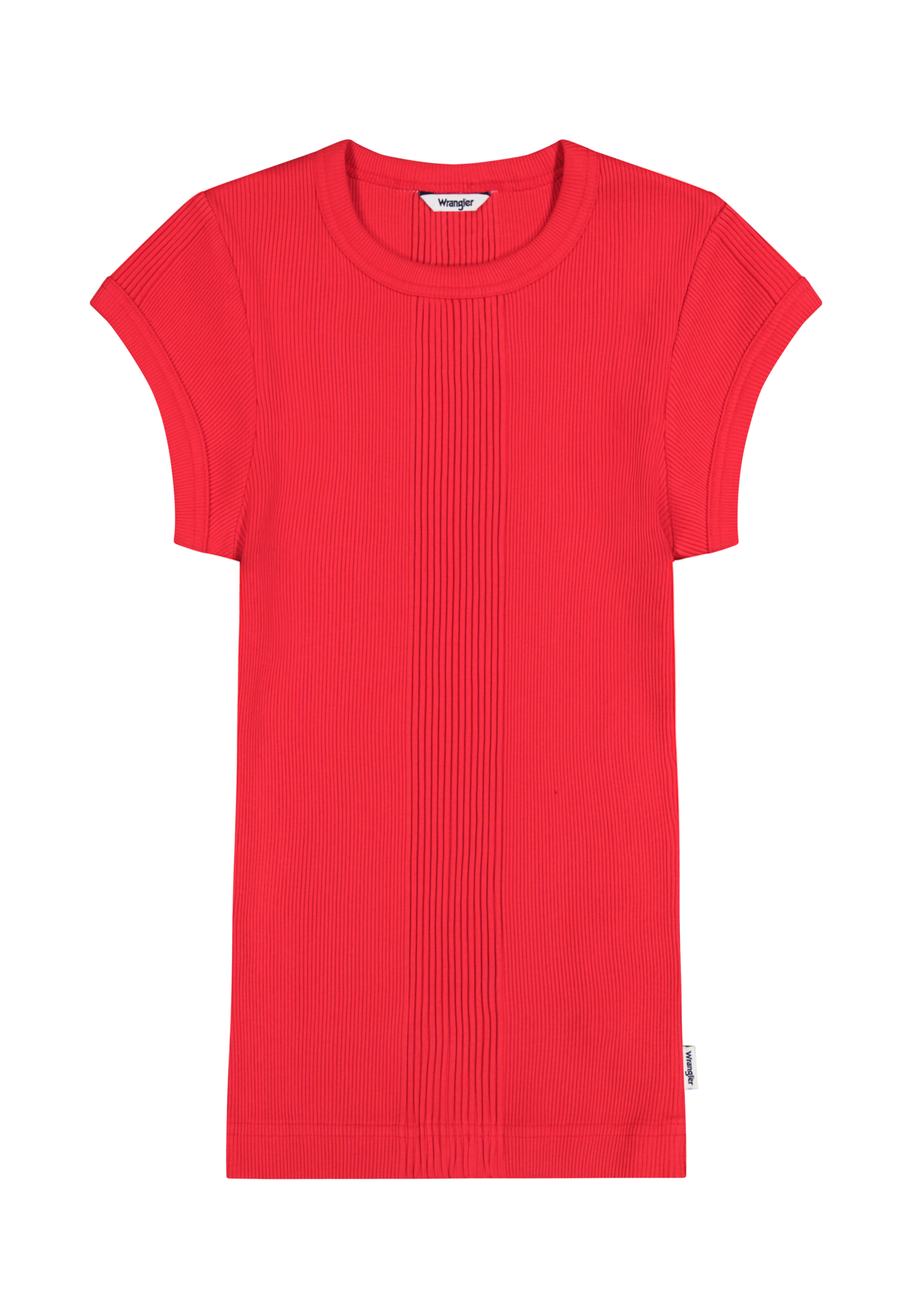 Capped Rib Shirt in Flame Scarlet T-Shirts Wrangler