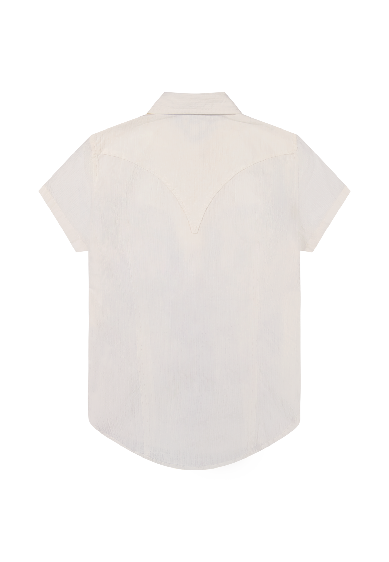 Shortsleeve Stylized Western in Egret Hemden Wrangler