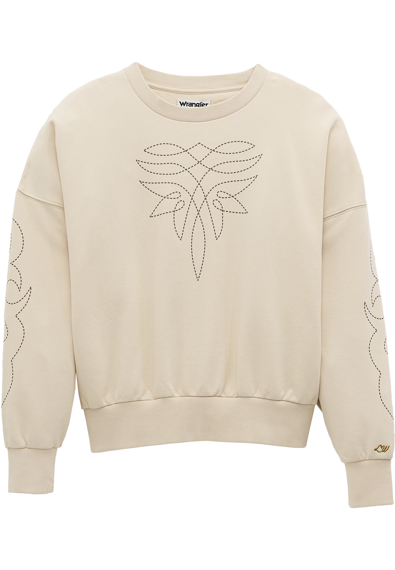 Cowboy Sweatshirt in Cream Sweatshirts Wrangler
