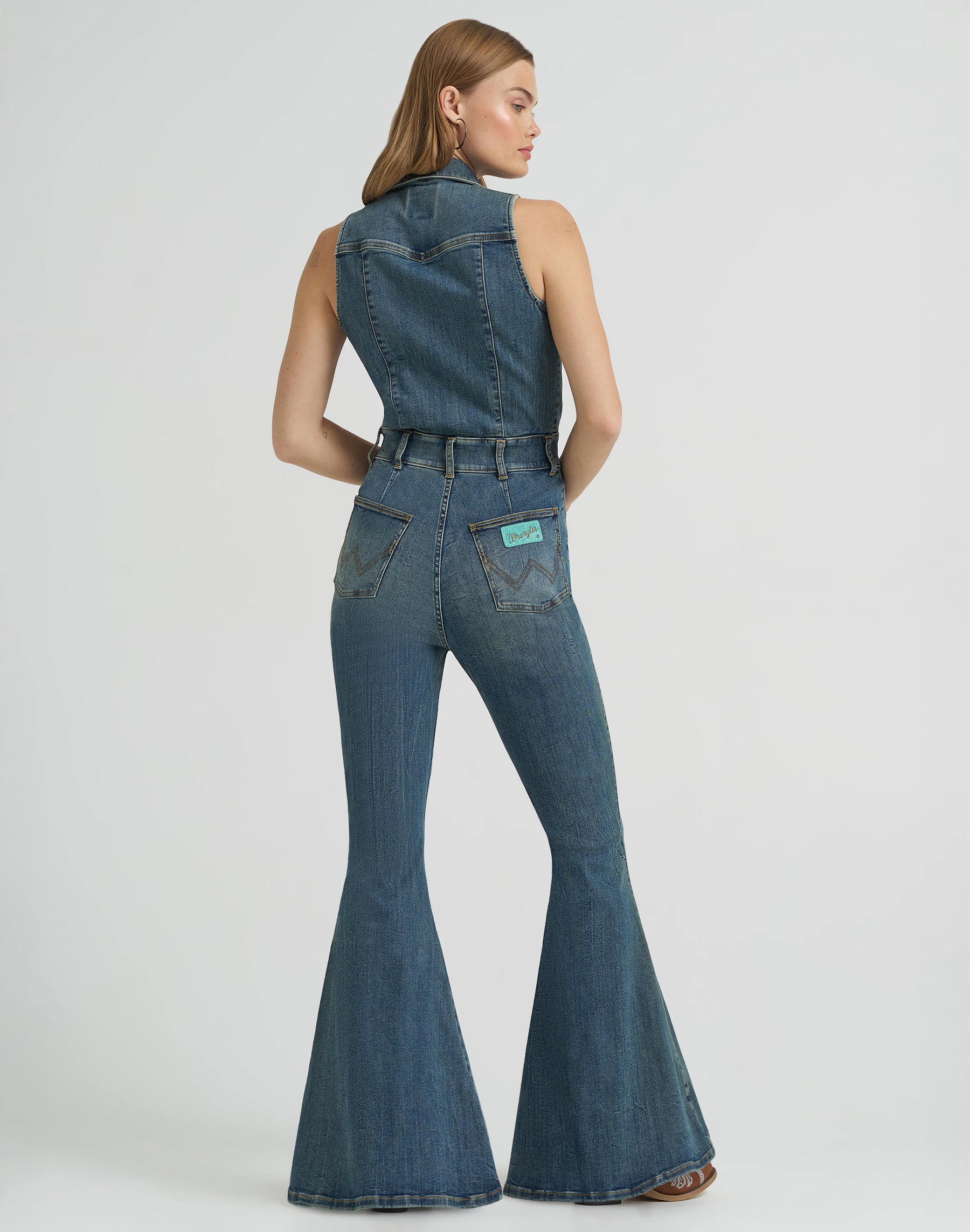 Denim Catsuit in Denim Overall Wrangler