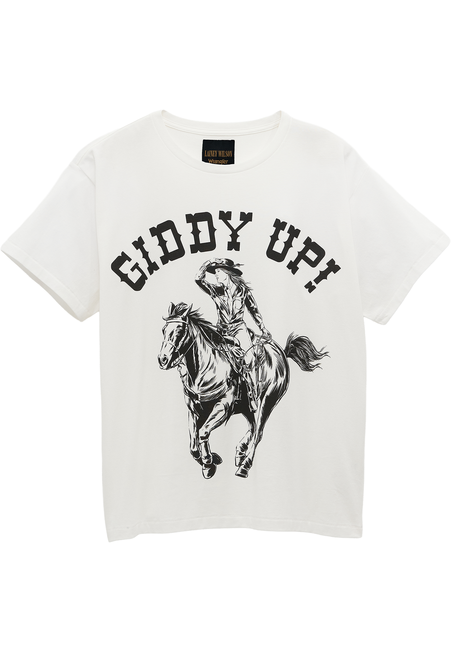 Giddy Up Tee in White T-Shirts Wrangler