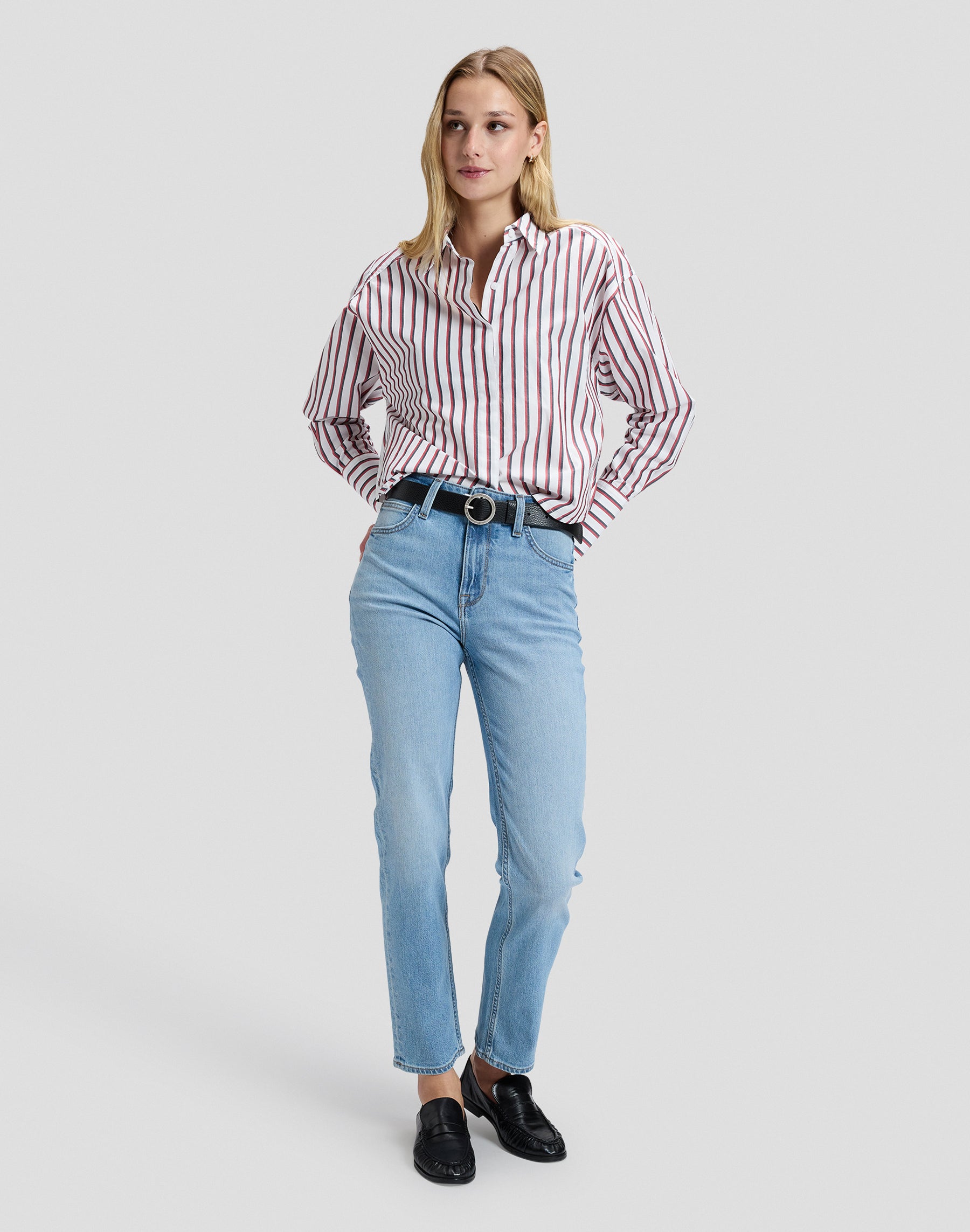 Hemd Cuffed in Samba Stripe Hemden Lee