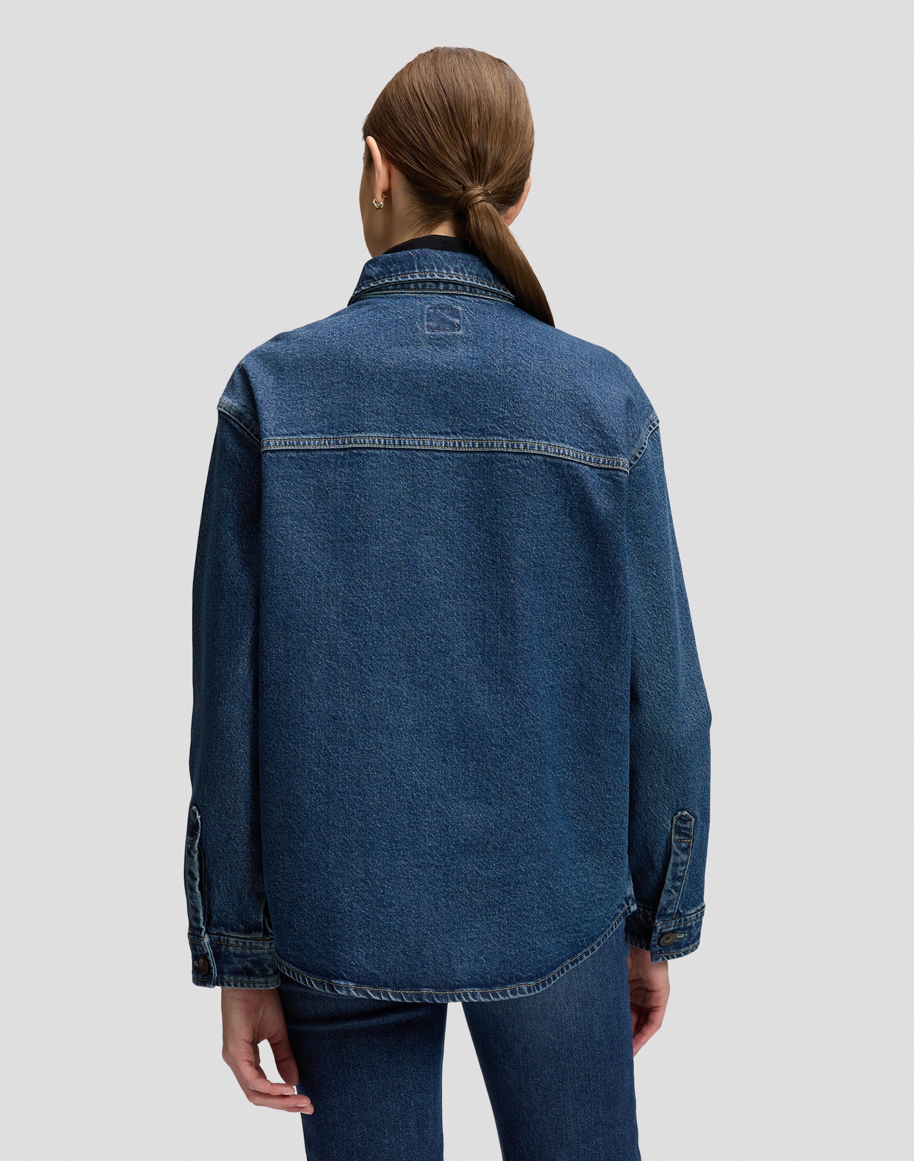 Jeanshemd Relaxed Utility Overshirt in Blue Dagger Hemden Lee