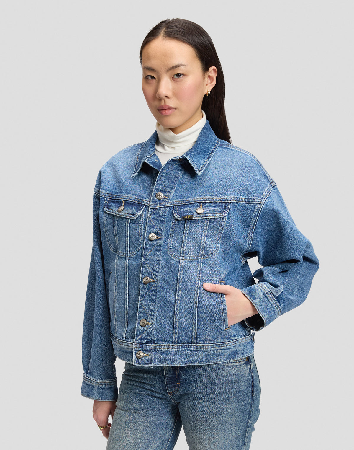 Jeansjacke Relaxed Rider in Gleam Of Light Jacken Lee