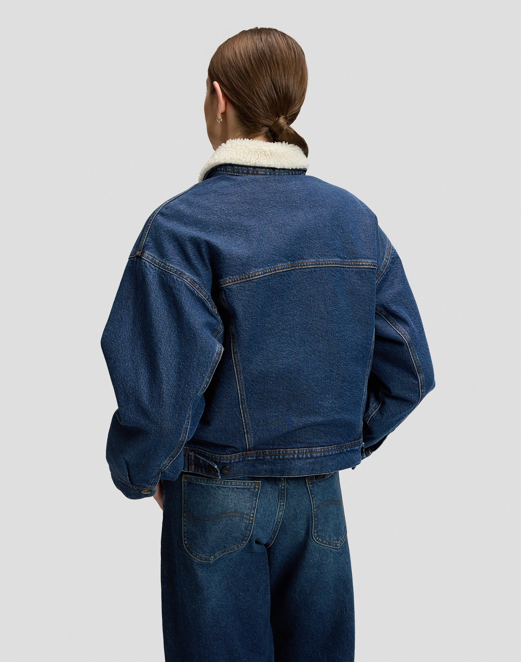Jeansjacke Relaxed Sherpa Rider in Dandy Jacken Lee