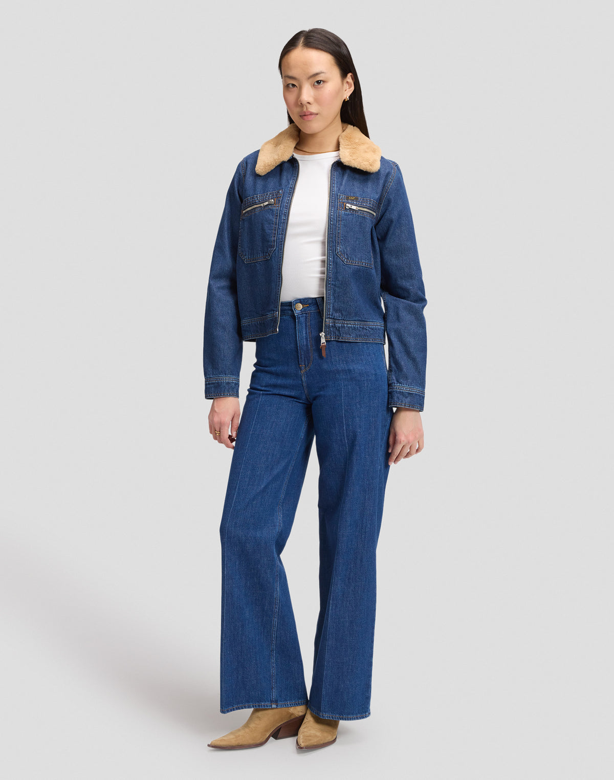 Jeansjacke Zip Front in Laugh Riot Jacken Lee
