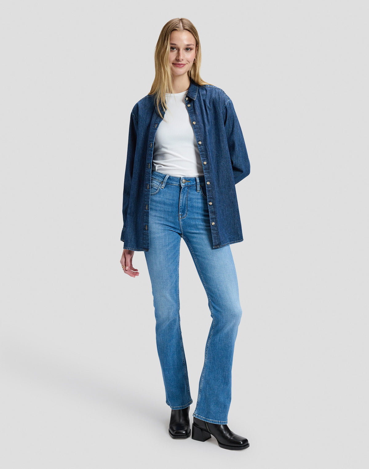 Hemd Boyfriends in Brash Blue Hemden Lee