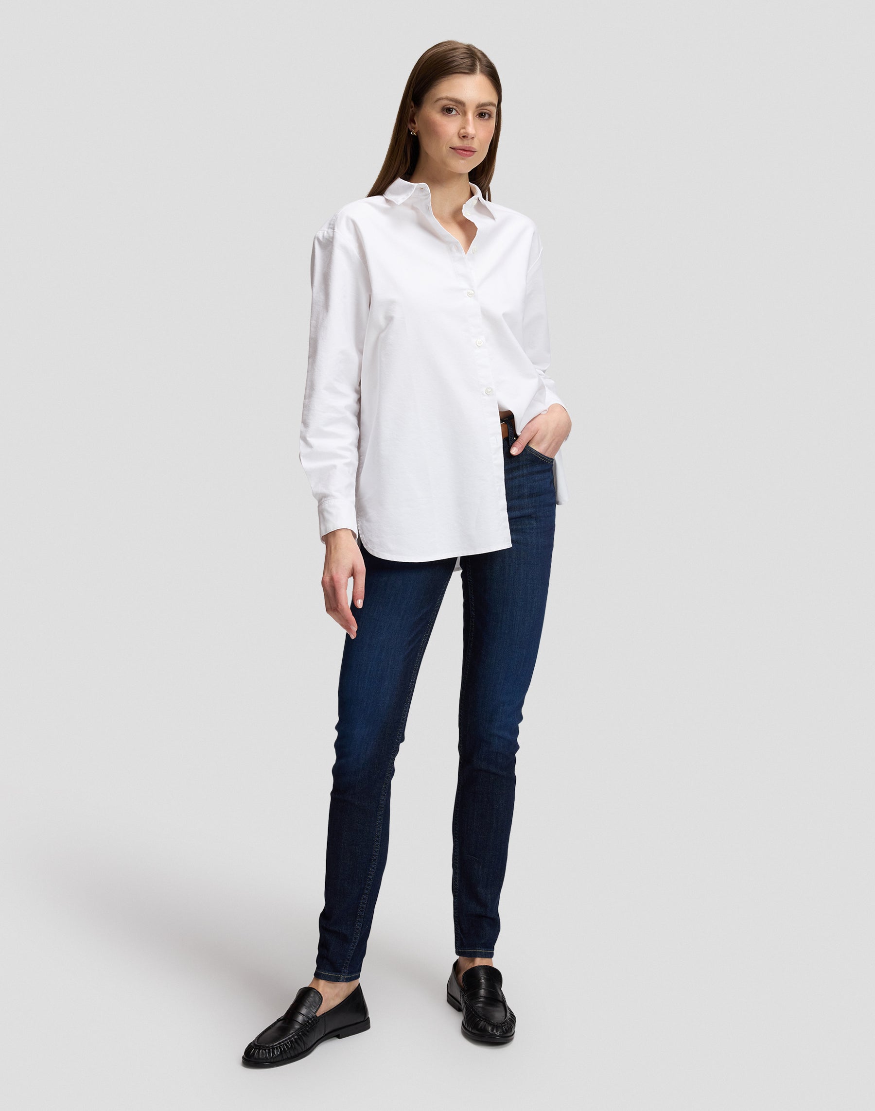 Hemd Boyfriends in Bright White Hemden Lee