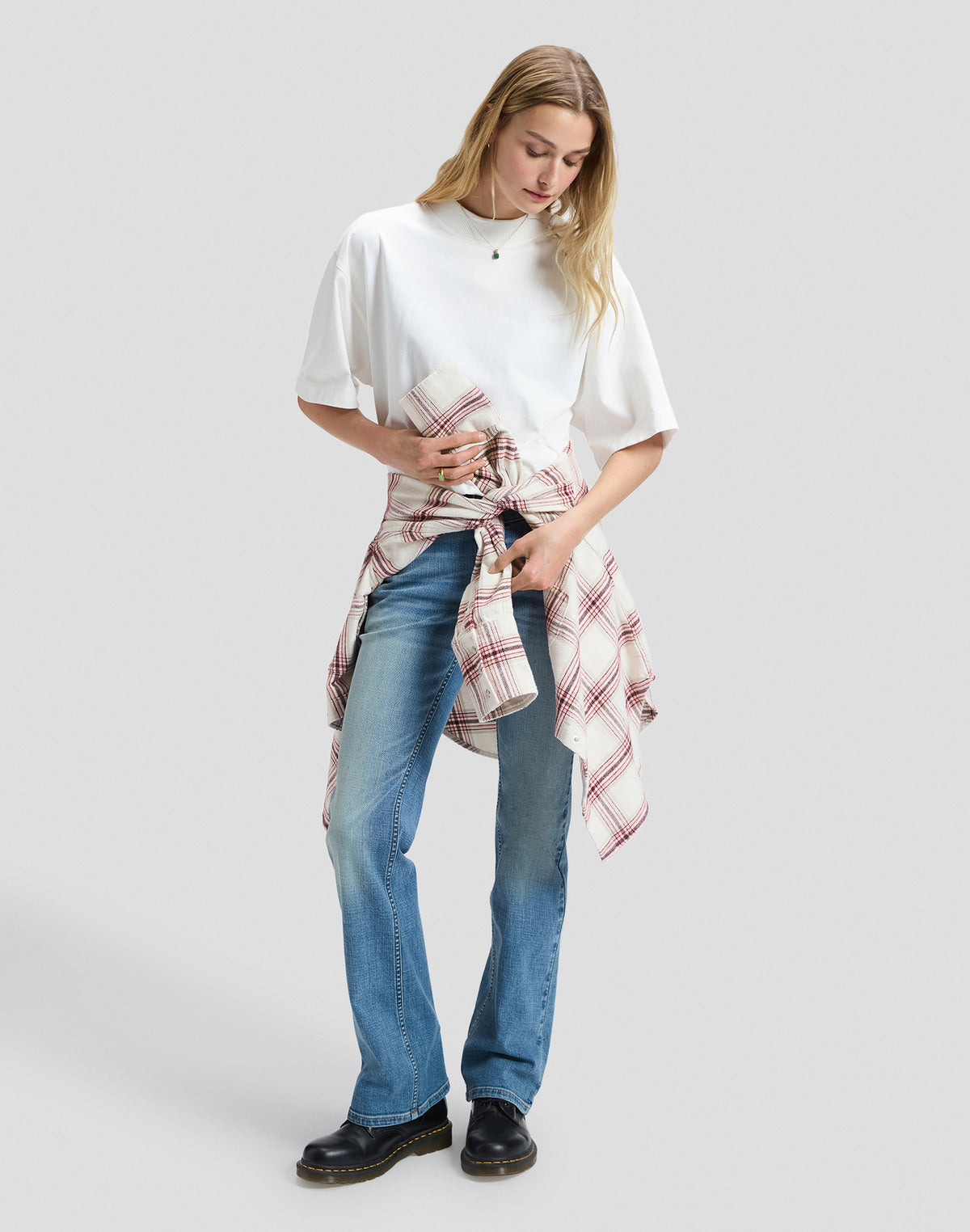 T-Shirt Elongated Boxy in Bright White T-Shirts Lee
