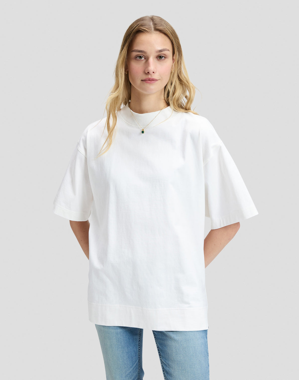 T-Shirt Elongated Boxy in Bright White T-Shirts Lee